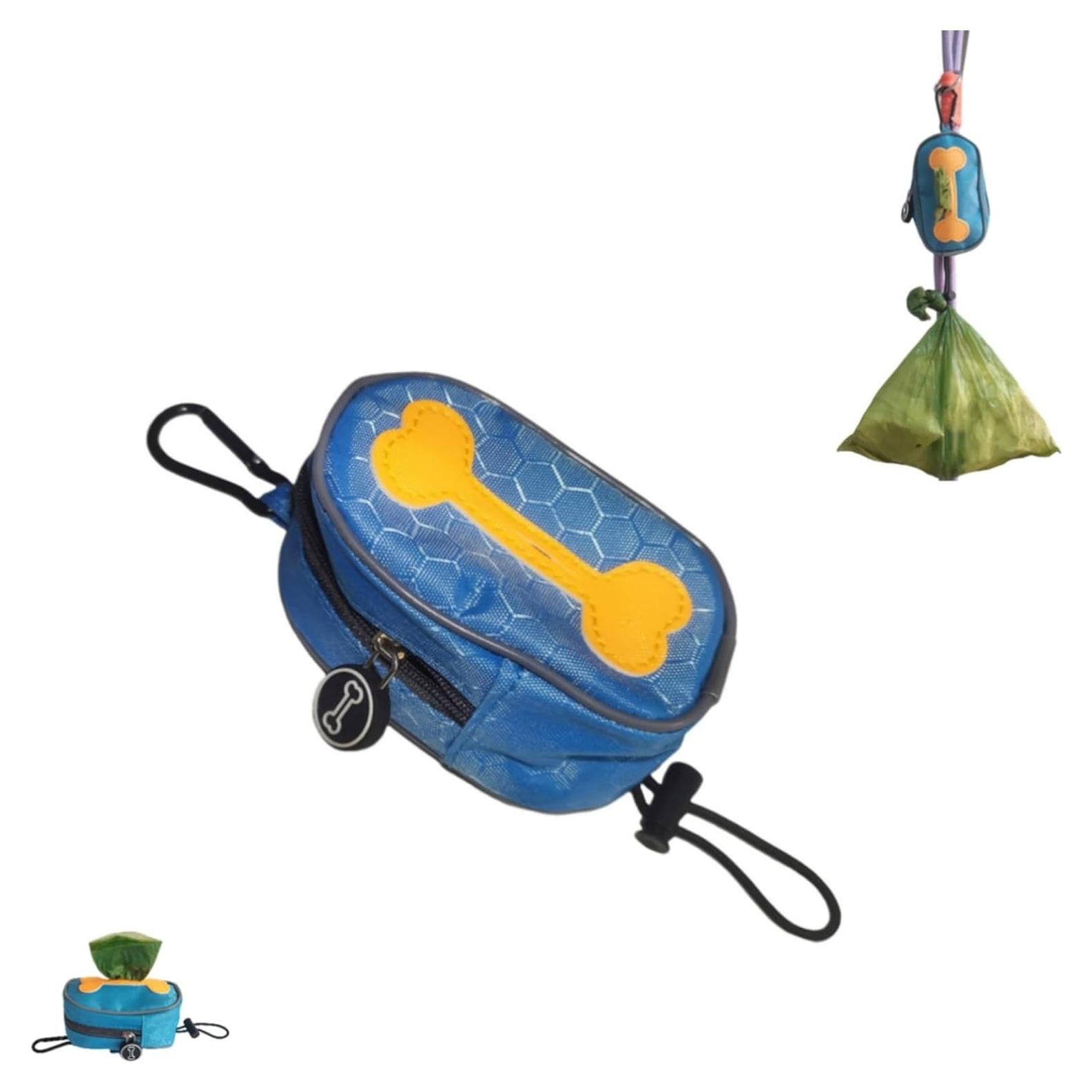 Soporte para bolsas de excremento de perro DOOMANLOAD Azul