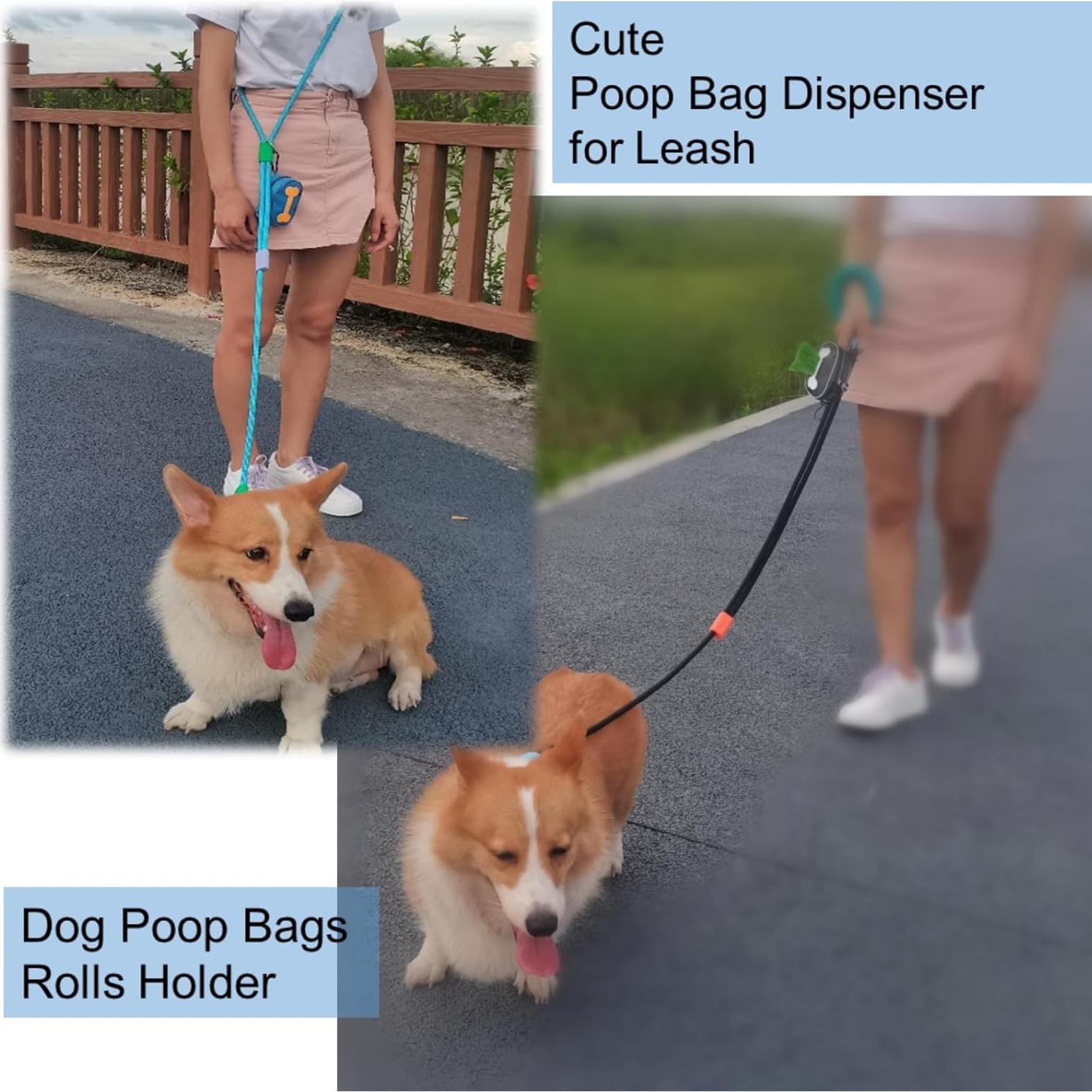 Soporte para bolsas de excremento de perro DOOMANLOAD Azul