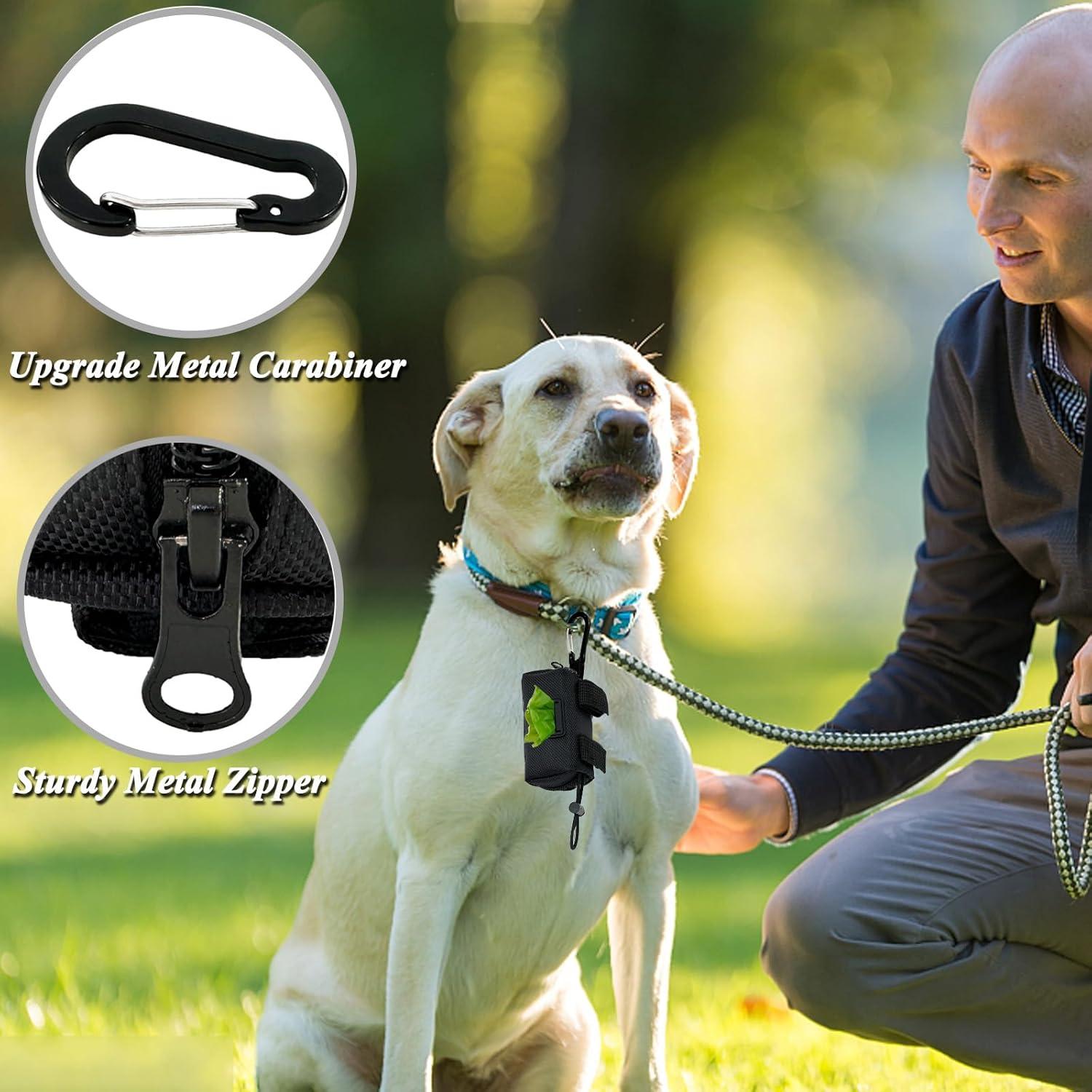 Soporte para bolsas de caca de perro CAKOVANO - 2 dispensadores + 30 bolsas