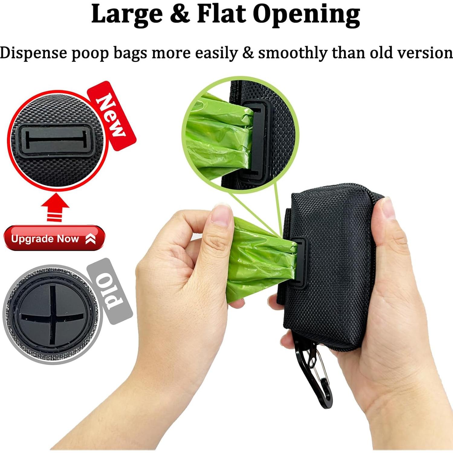 Soporte para bolsas de caca de perro CAKOVANO - 2 dispensadores + 30 bolsas