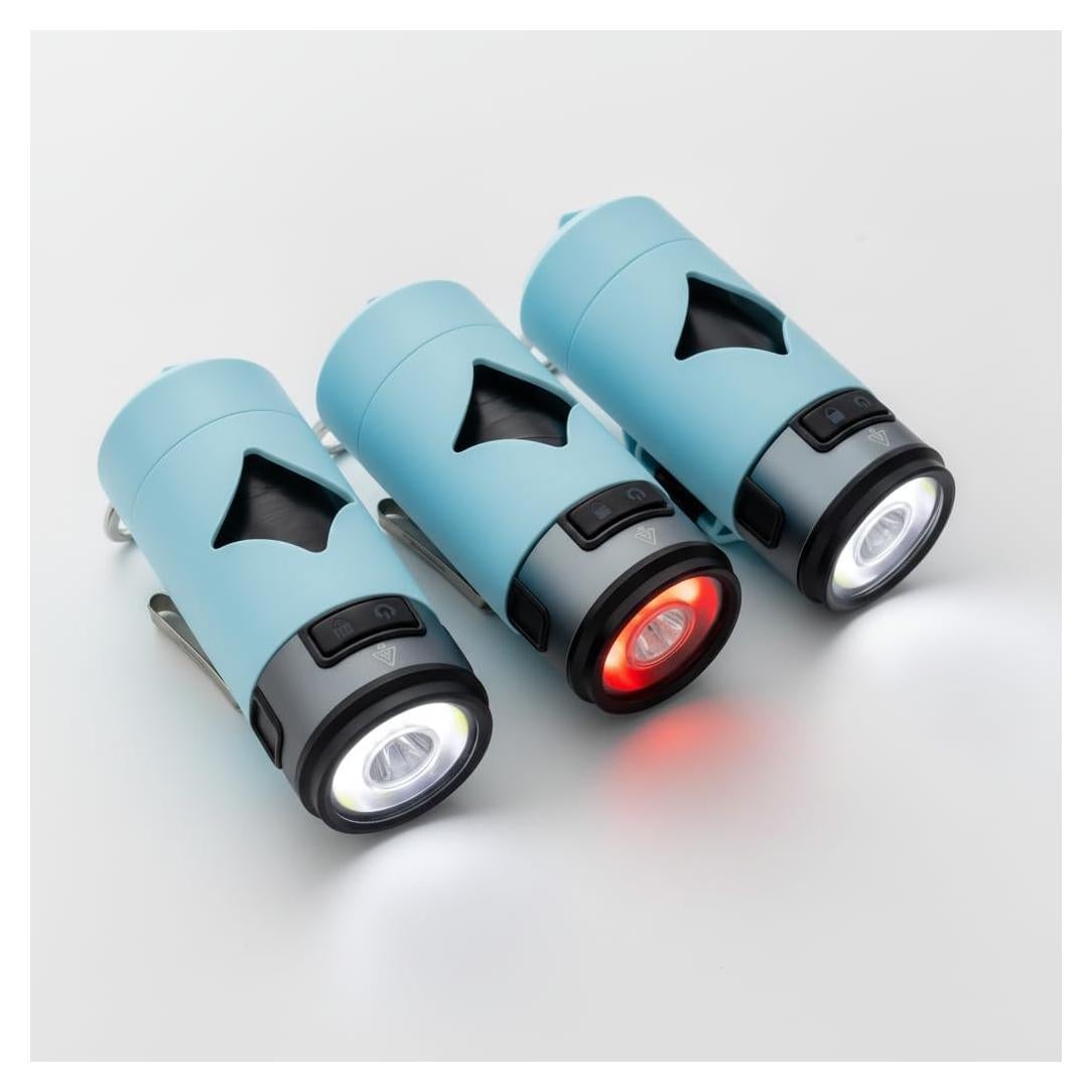 Soporte de Bolsa para Desechos de Perro Lumi con Linterna LED Azul