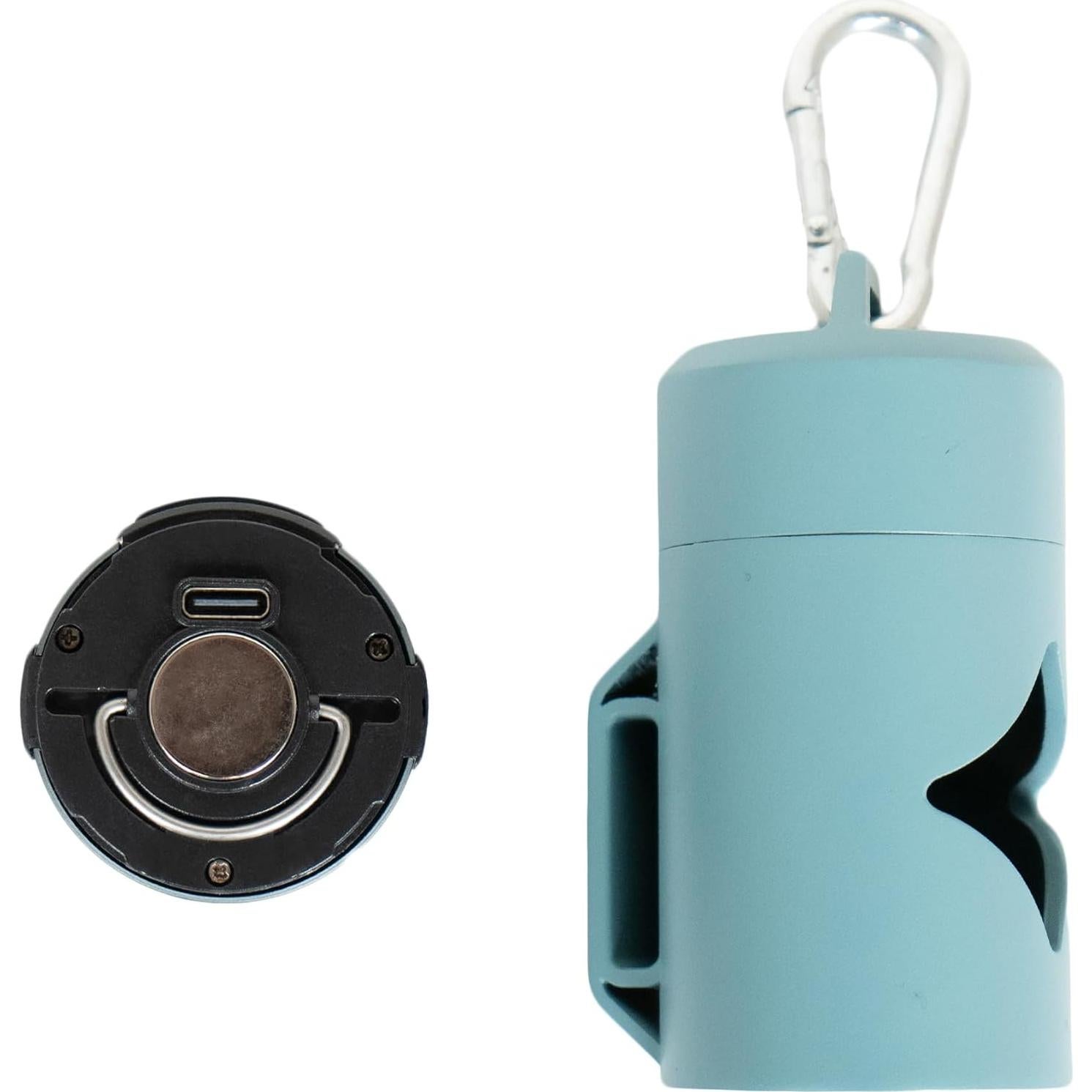 Soporte de Bolsa para Desechos de Perro Lumi con Linterna LED Azul