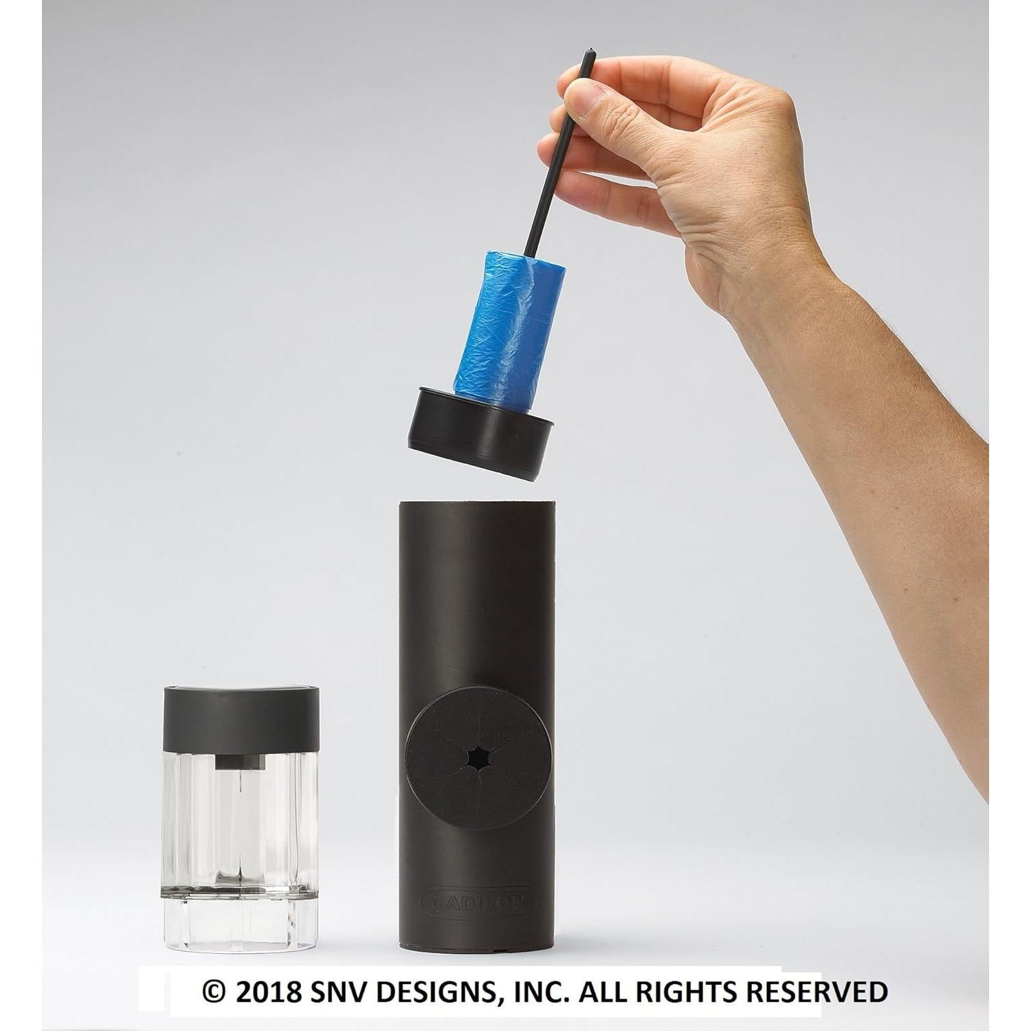 Dispensador de bolsas para perros CADILON con luz solar cambiante