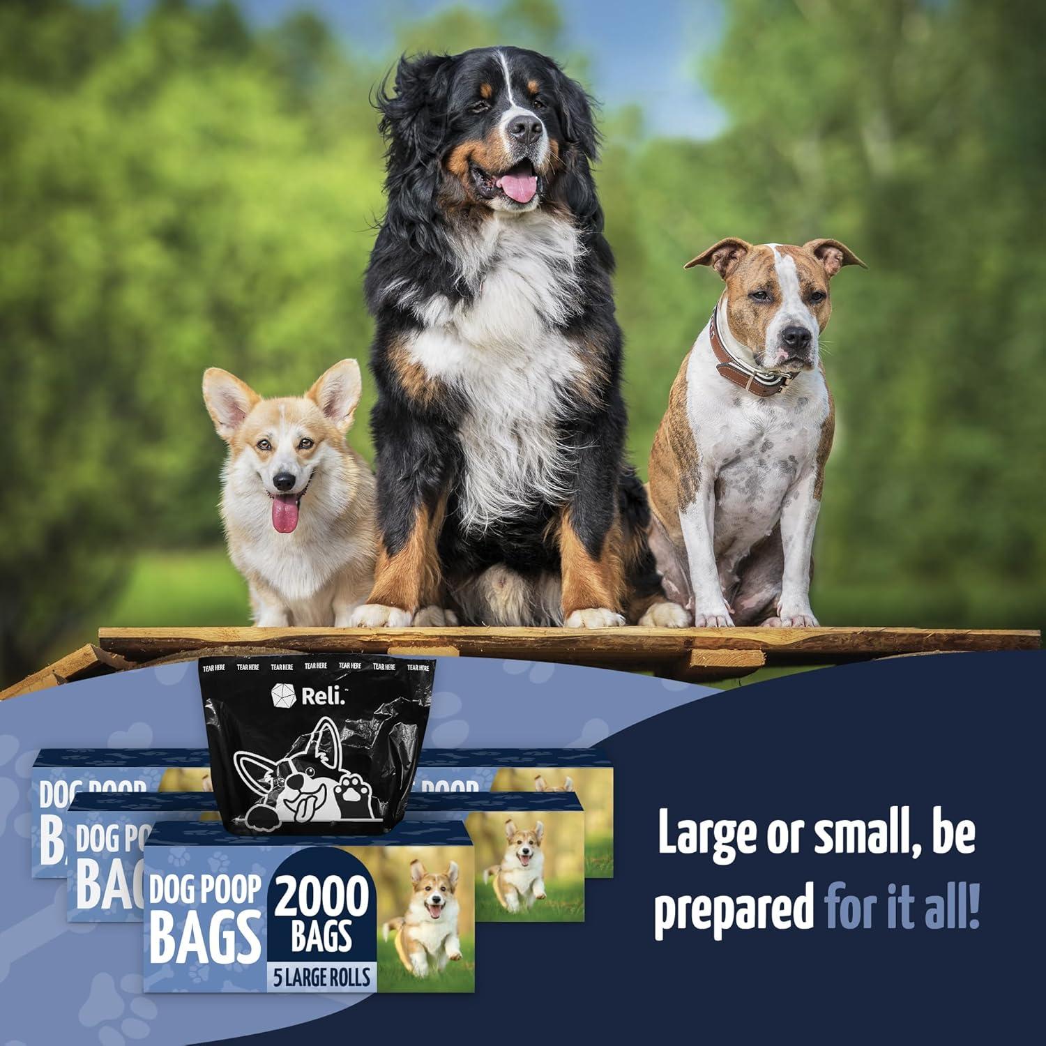 Bolsas de Excremento para Perros Reli. 2000 Unidades 22.86x33.02cm