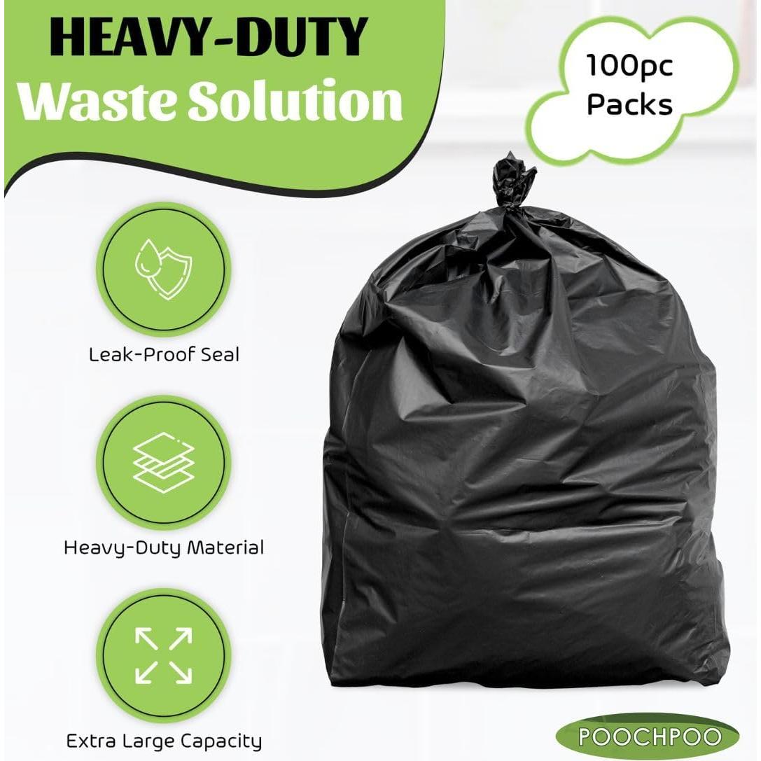 Bolsas de Basura para Mascotas POOCHPOO - 100 Unidades Alta Resistencia