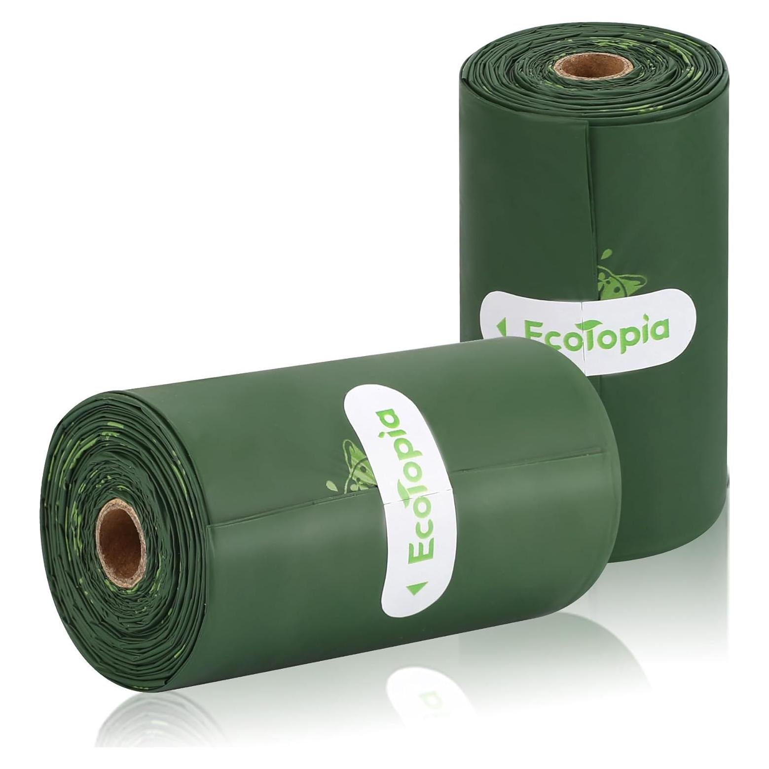 Bolsas de Poop Biodegradables EcoTopia 30 Unidades 13x23 cm