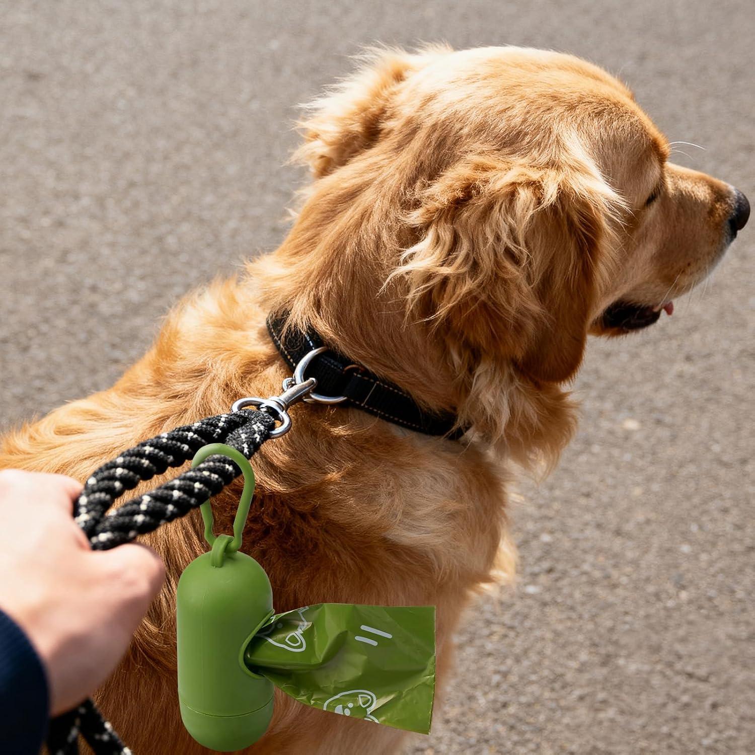 Bolsas de Poop Aromatizadas Dyforce, 600 Bolsas Verde 22.86x33.02 cm