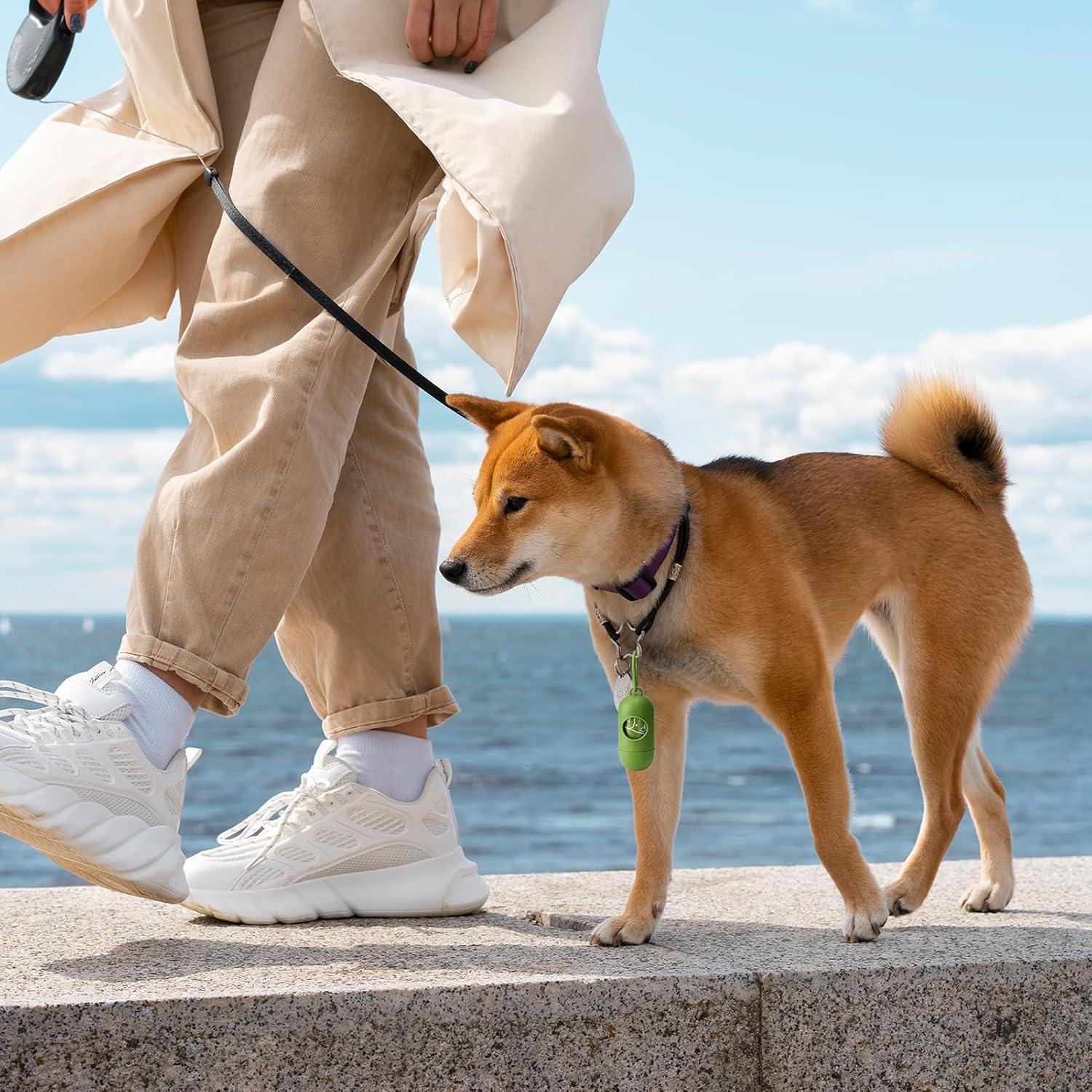 Bolsas de Poop Aromatizadas Dyforce, 600 Bolsas Verde 22.86x33.02 cm