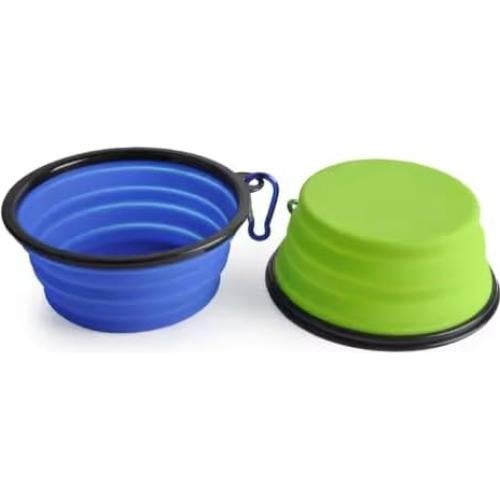 Juego de Cuencos Plegables Silicona Shenzhen Rosa y Negro