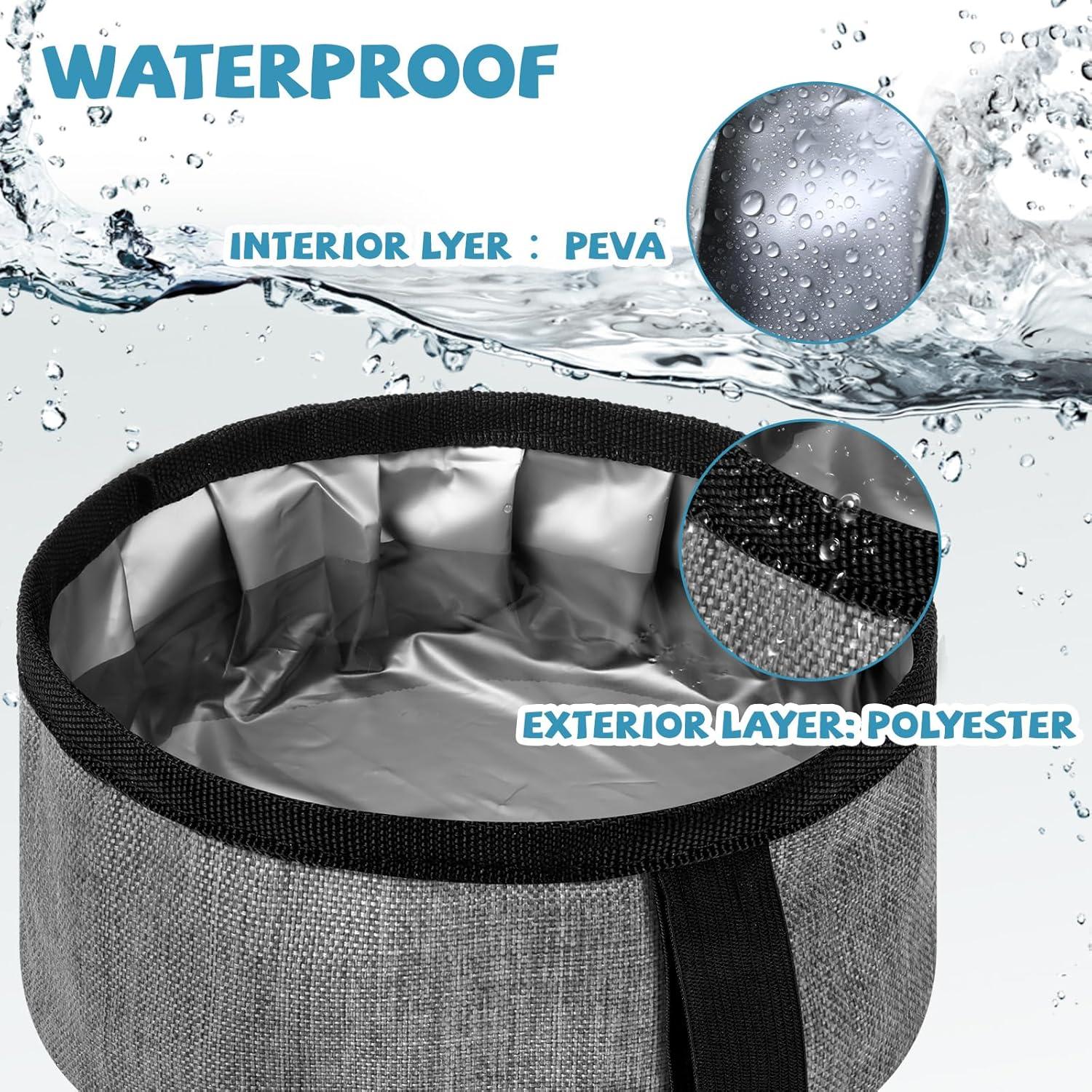 Cuencos Plegables para Perros Meanplan 1.18 L - 2 Piezas