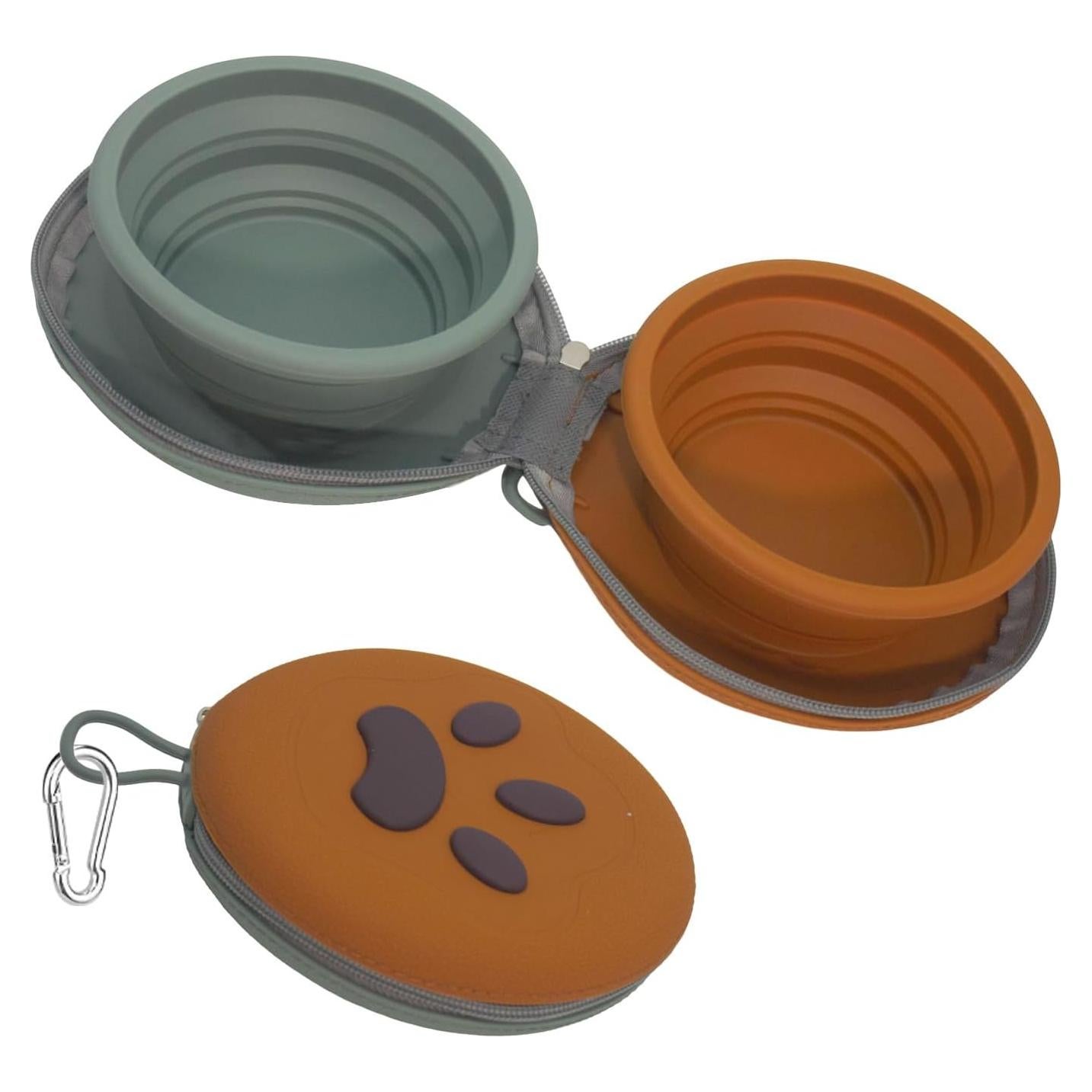 Cuenco Plegable de Silicona Gdsun 2-en-1 para Perros y Gatos