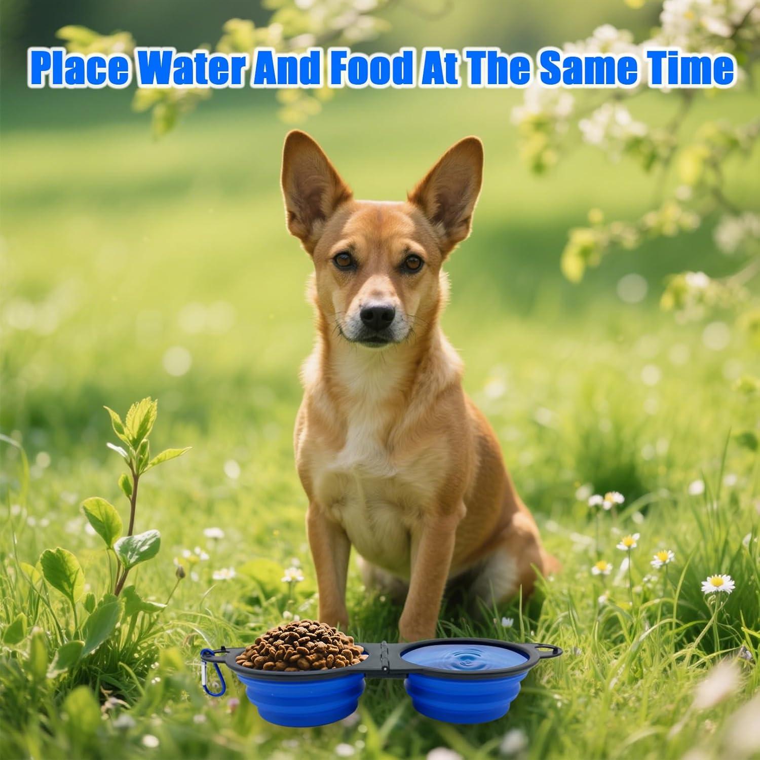 Cuenco Plegable para Perros Nobiqfoq 2 en 1 Silicona 32cm