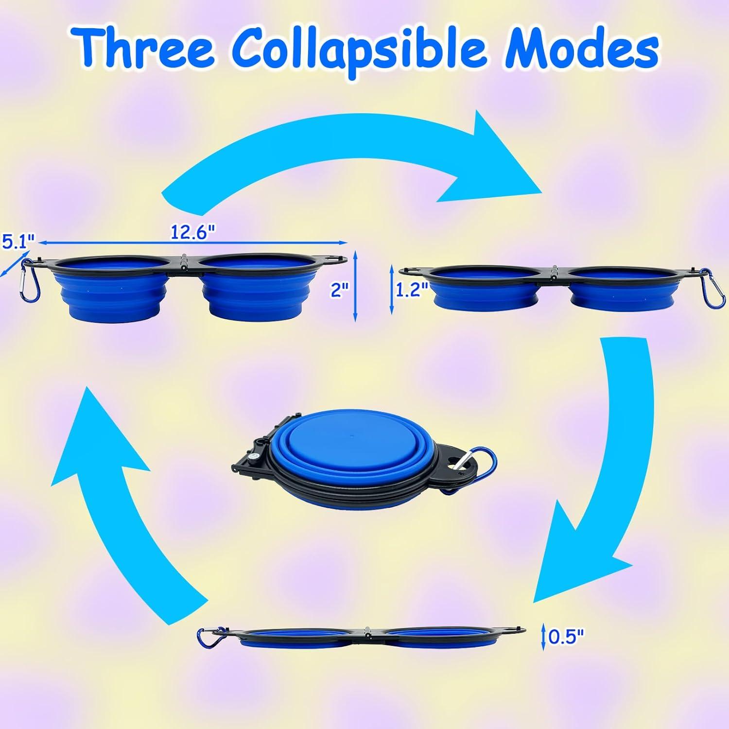 Cuenco Plegable para Perros Nobiqfoq 2 en 1 Silicona 32cm