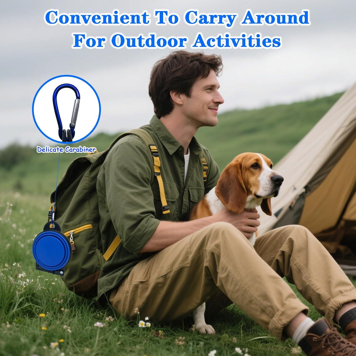 Cuenco Plegable para Perros Nobiqfoq 2 en 1 Silicona 32cm