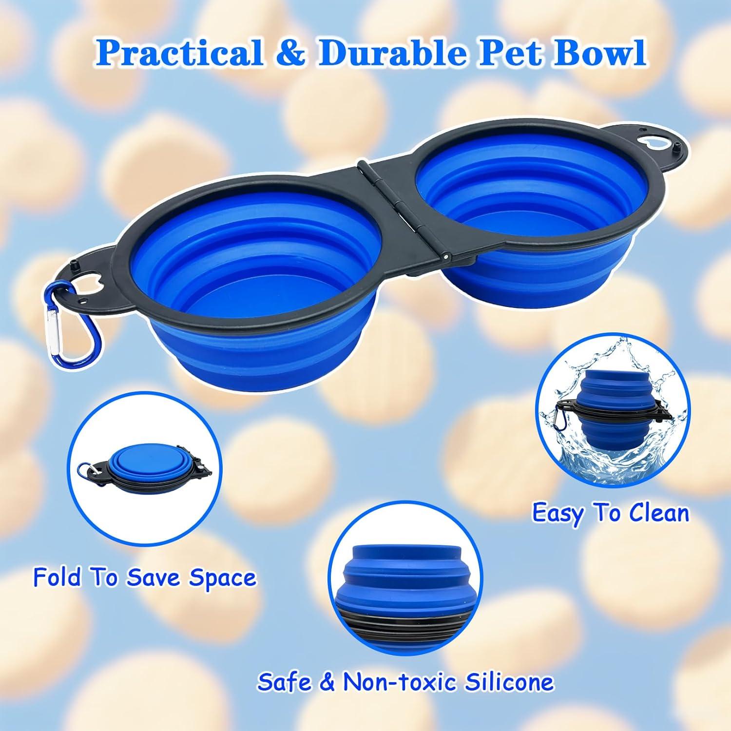 Cuenco Plegable para Perros Nobiqfoq 2 en 1 Silicona 32cm