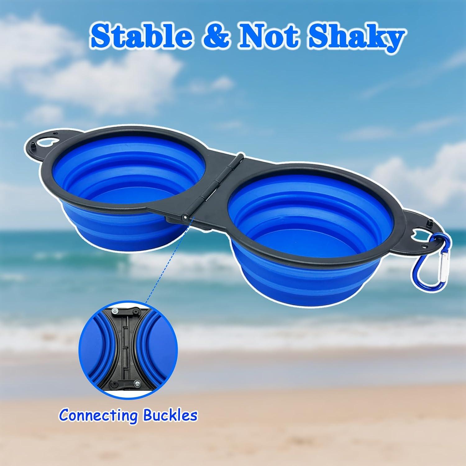 Cuenco Plegable para Perros Nobiqfoq 2 en 1 Silicona 32cm