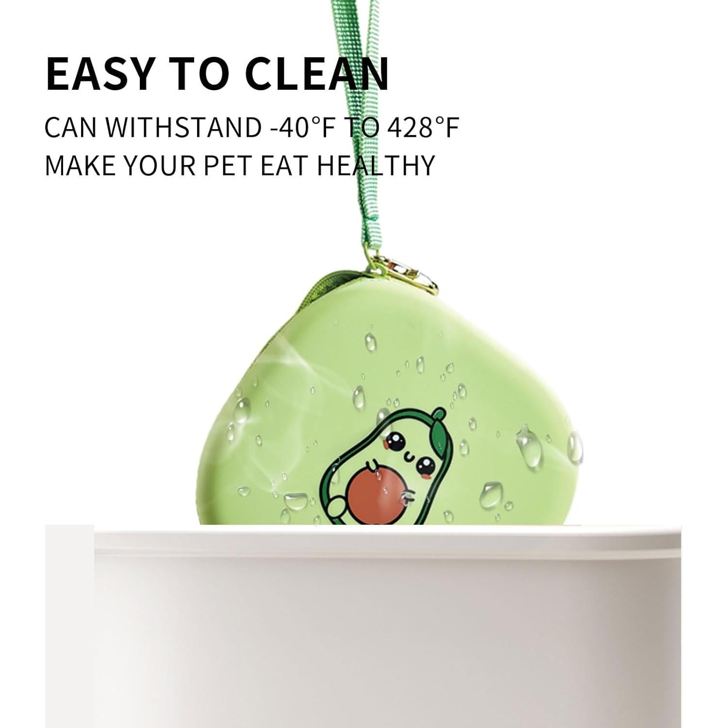 Cuencos Dobles Plegables Petseek para Gatos y Perros - Silicona