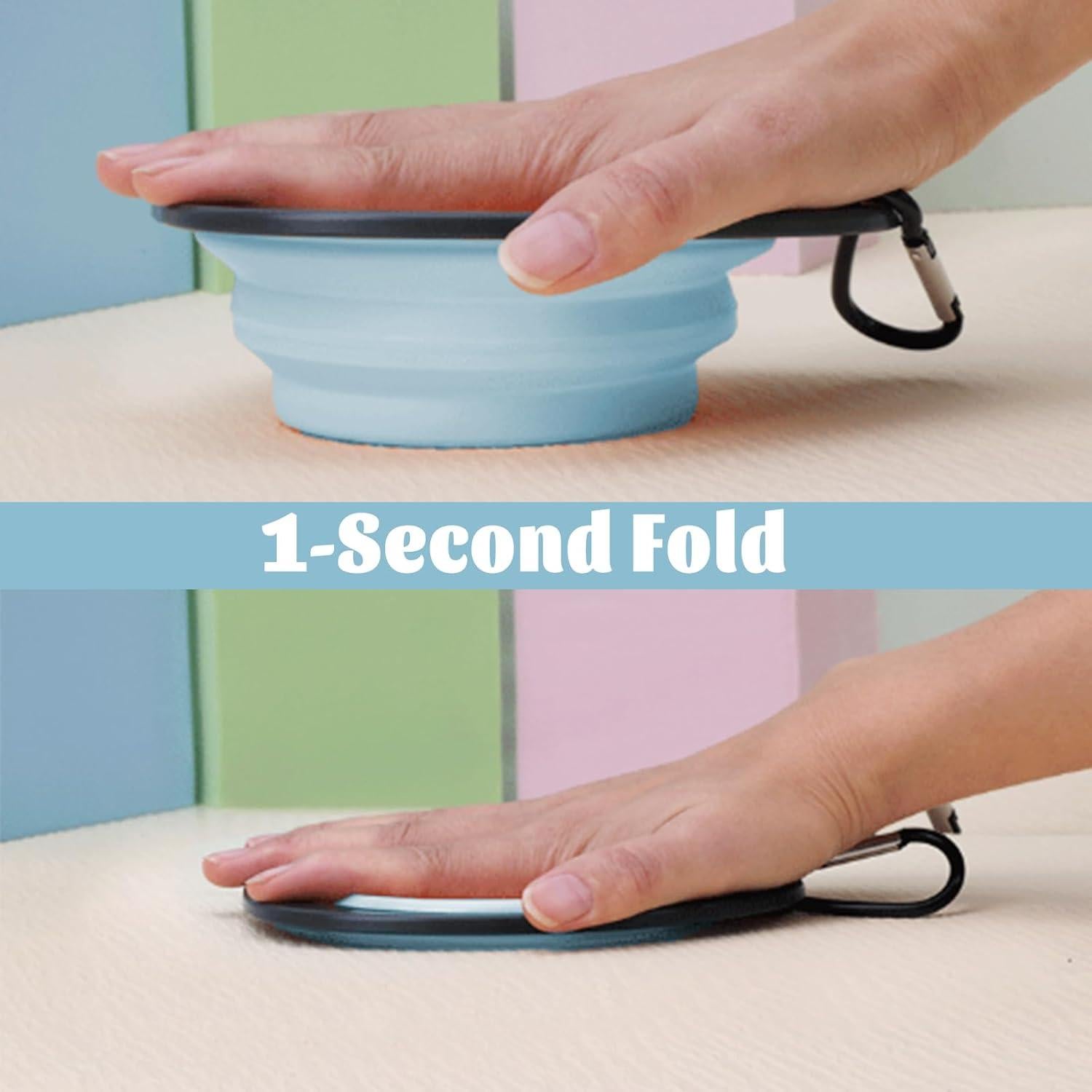 Cuencos Plegables para Perros LERAO - 320ml, 2 Piezas