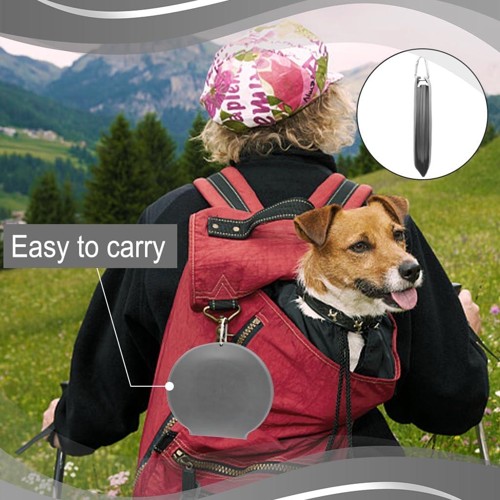 Cuencos Plegables para Perros IFOYO 2 en 1 Antideslizante Gris