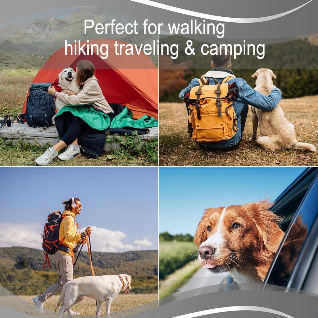 Cuencos Plegables para Perros IFOYO 2 en 1 Antideslizante Gris