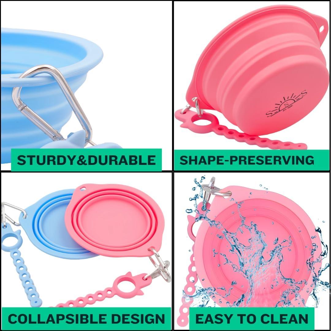 Cuencos Plegables para Perros See Syde 800ml Rosa
