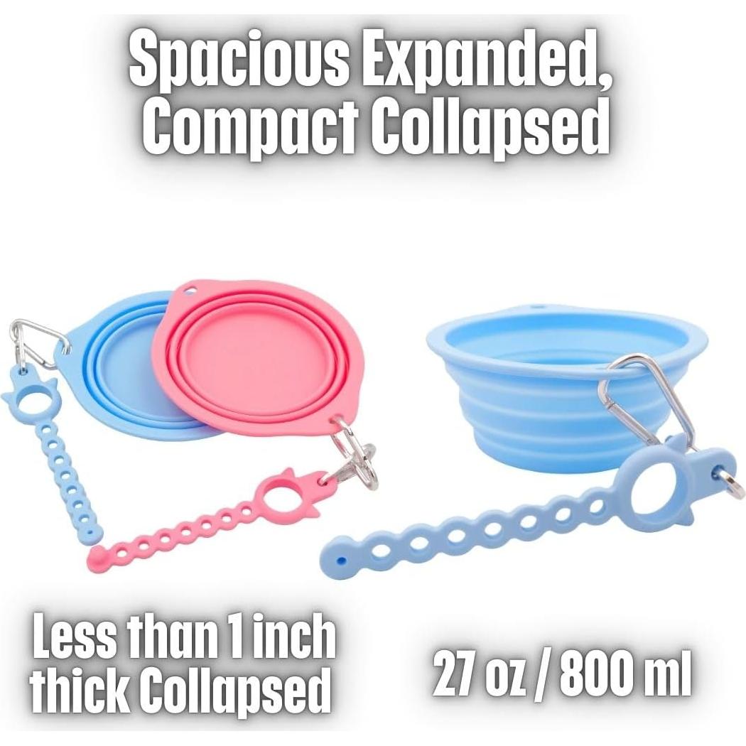 Cuencos Plegables para Perros See Syde 800ml Rosa