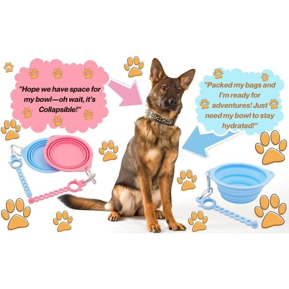 Cuencos Plegables para Perros See Syde 800ml Rosa