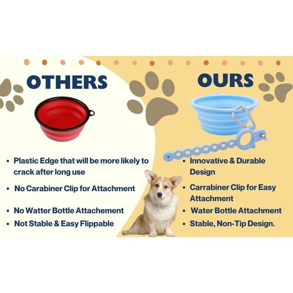 Cuencos Plegables para Perros See Syde 800ml Rosa