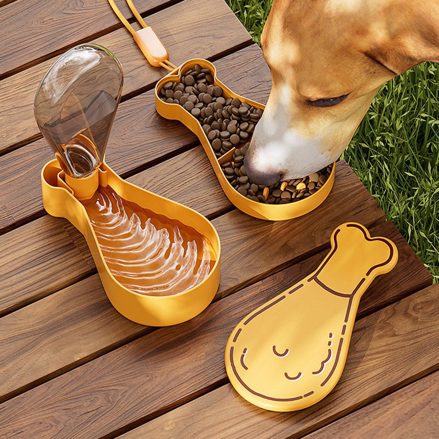 Cuenco Portátil 2 en 1 para Perro y Gato Chenshuo 200ml