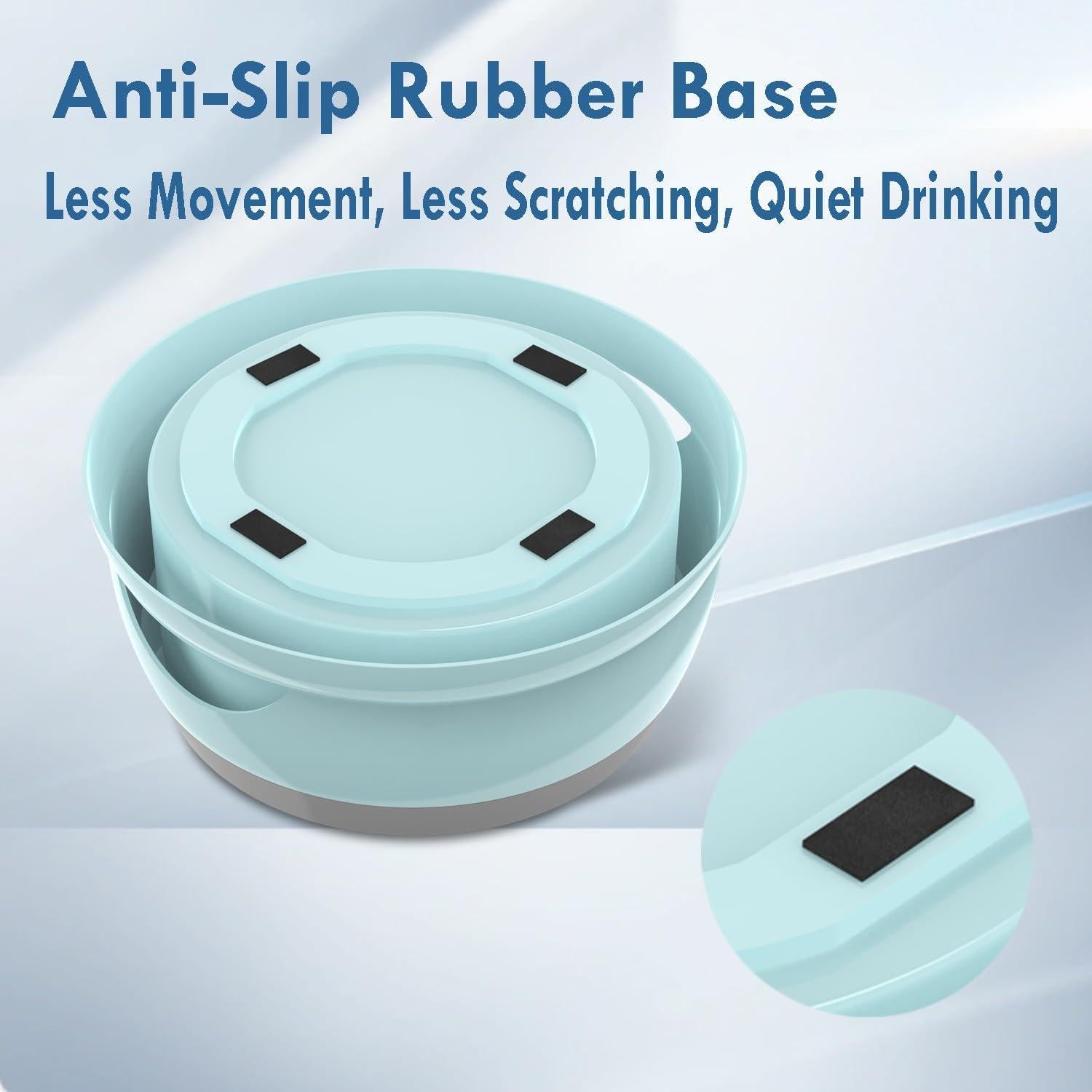 Tazón de Agua Antideslizante Takfox 750ml para Perros y Gatos