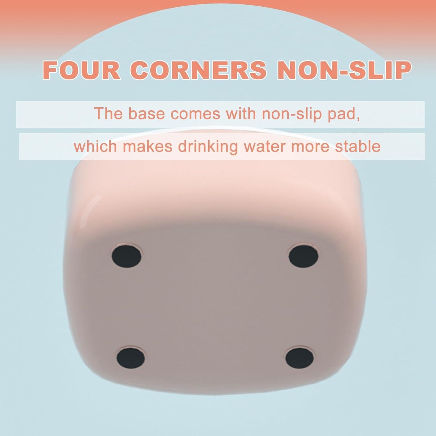 Cuenco de Agua para Mascotas Truly Truly 1L Rosa Antideslizante