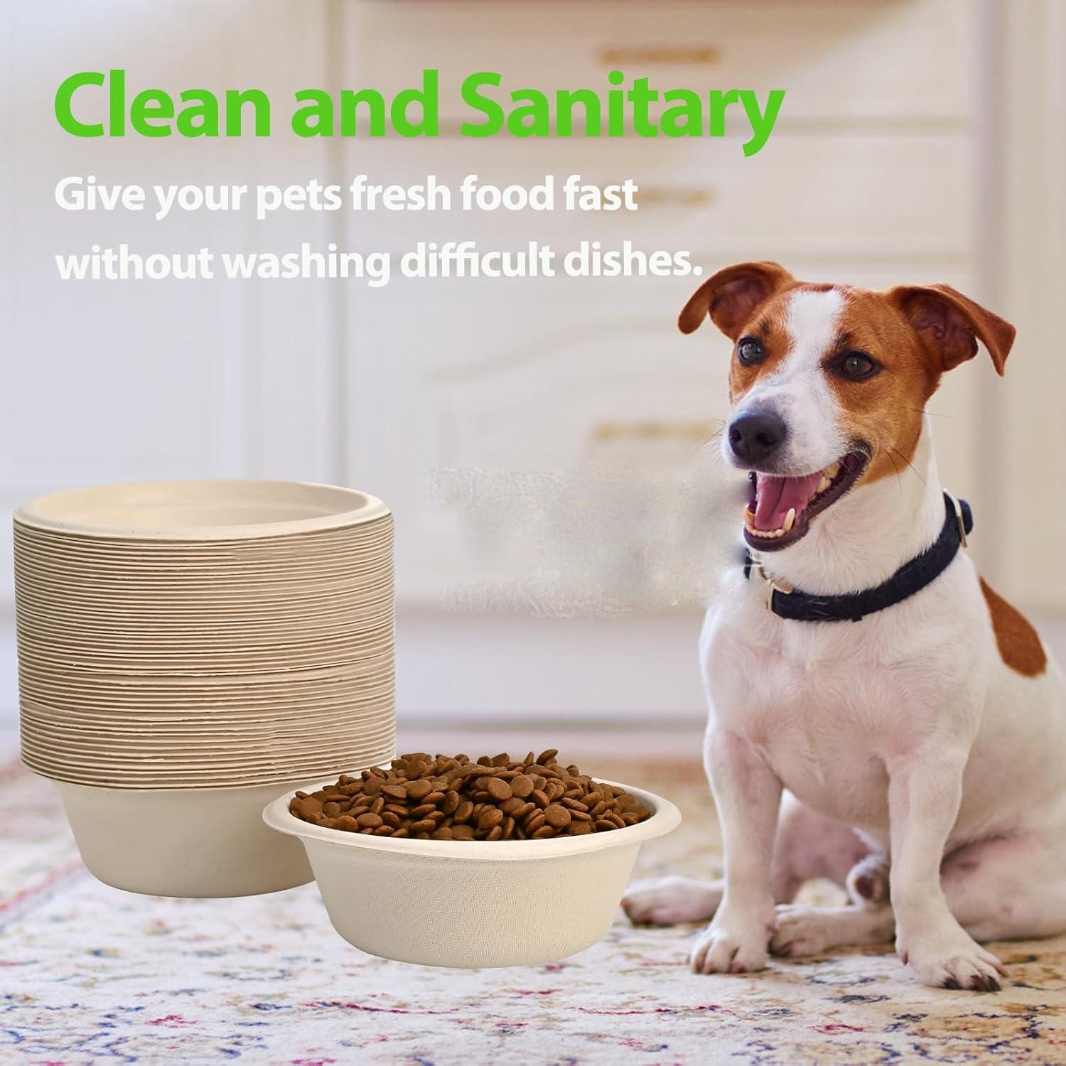 Cuencos desechables para mascotas DTKLPQ 50 piezas 350ml