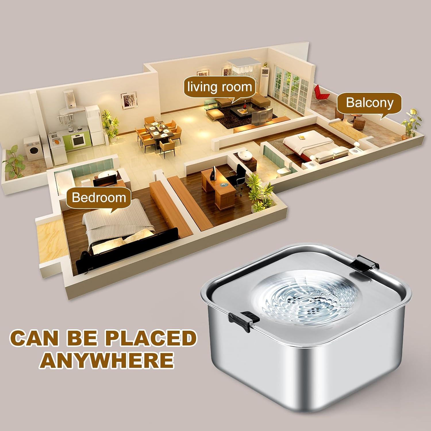 Cuenco de Agua para Perros LQPBDFDC 3L Antideslizante