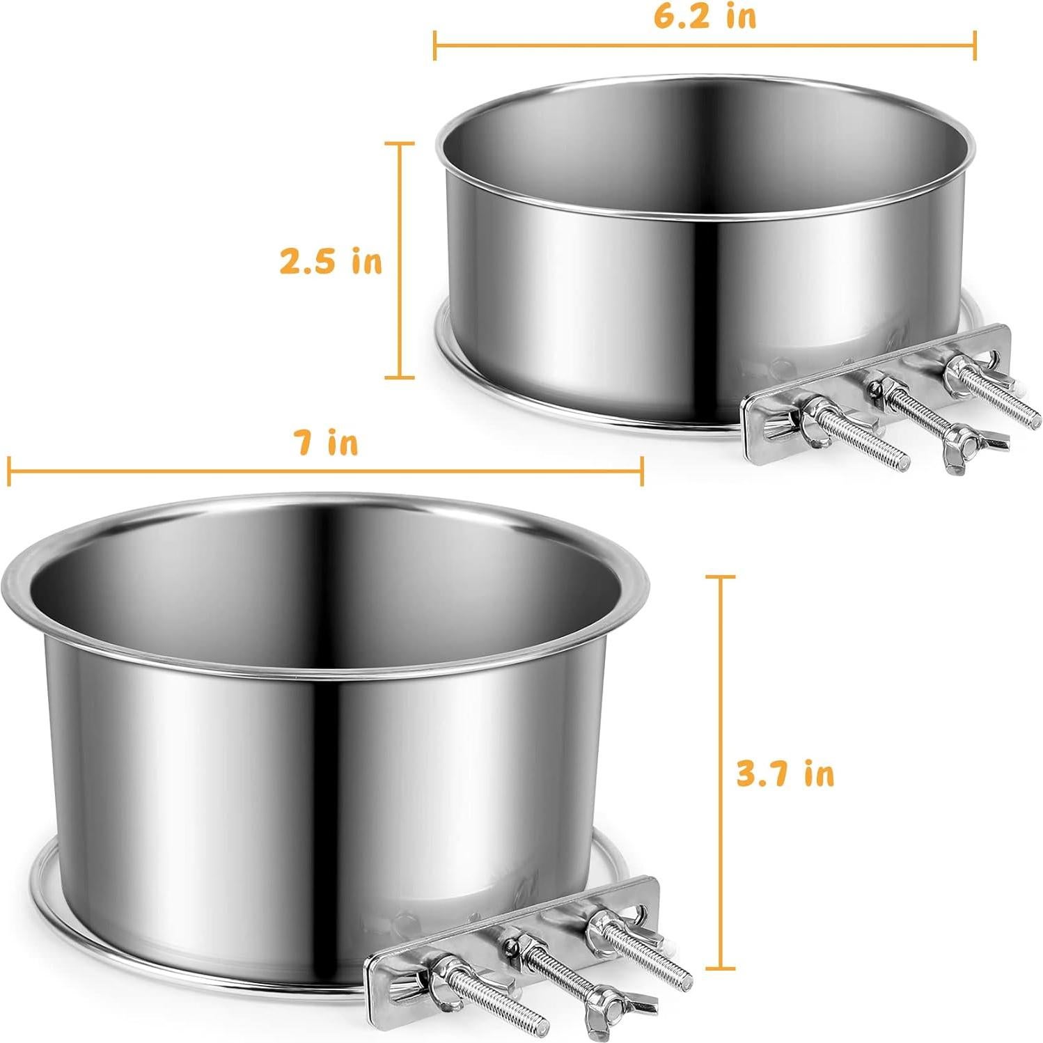 Cuencos de Perro ShineMe Acero Inoxidable 1.5L y 0.9L Antiderrame