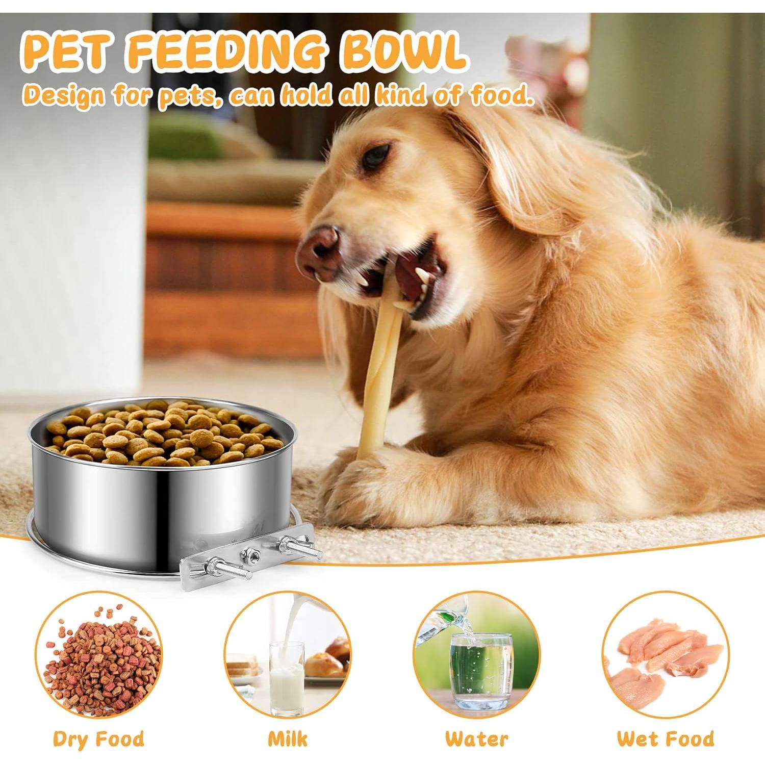 Cuencos de Perro ShineMe Acero Inoxidable 1.5L y 0.9L Antiderrame