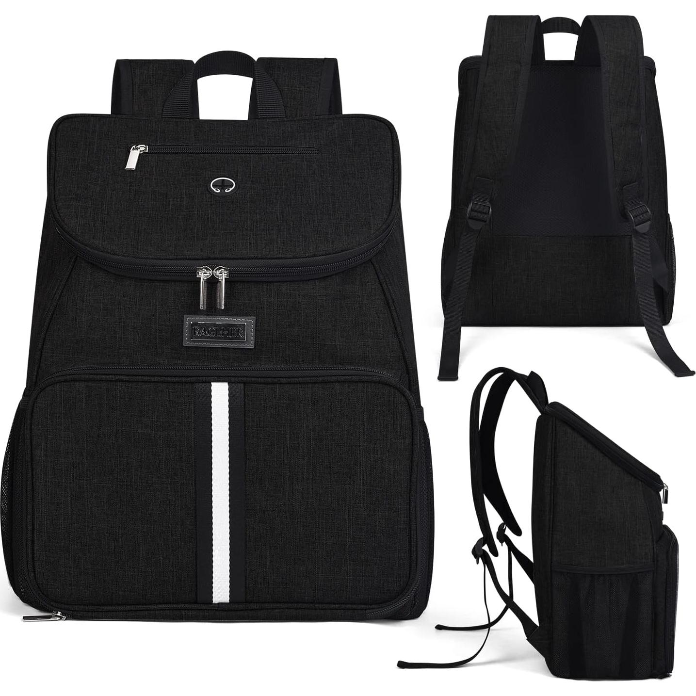 Mochila de Viaje para Perros BAGLHER Negra, 33x18x41 cm