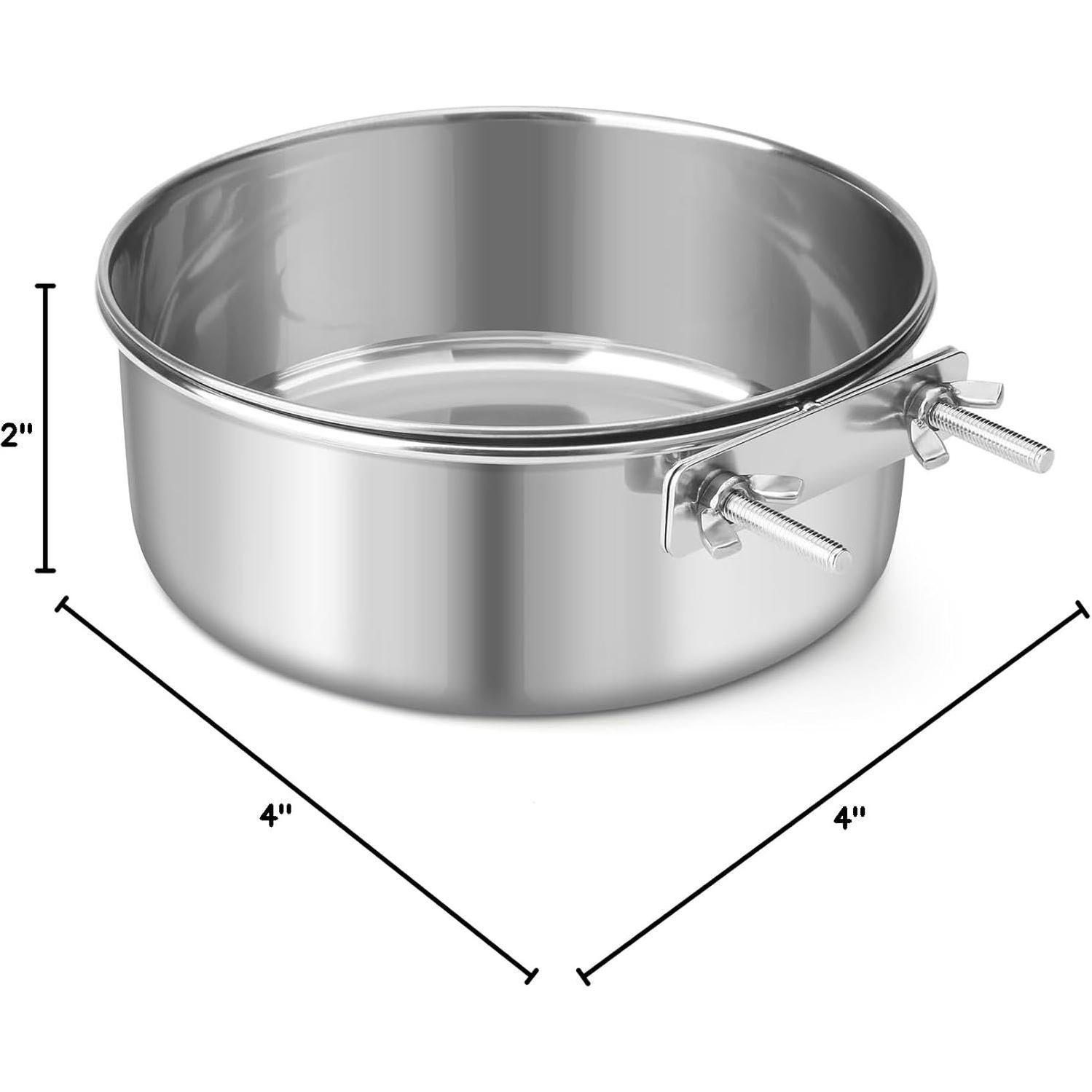 Tazón de Acero Inoxidable para Mascotas Reshiho 10cm X-Large