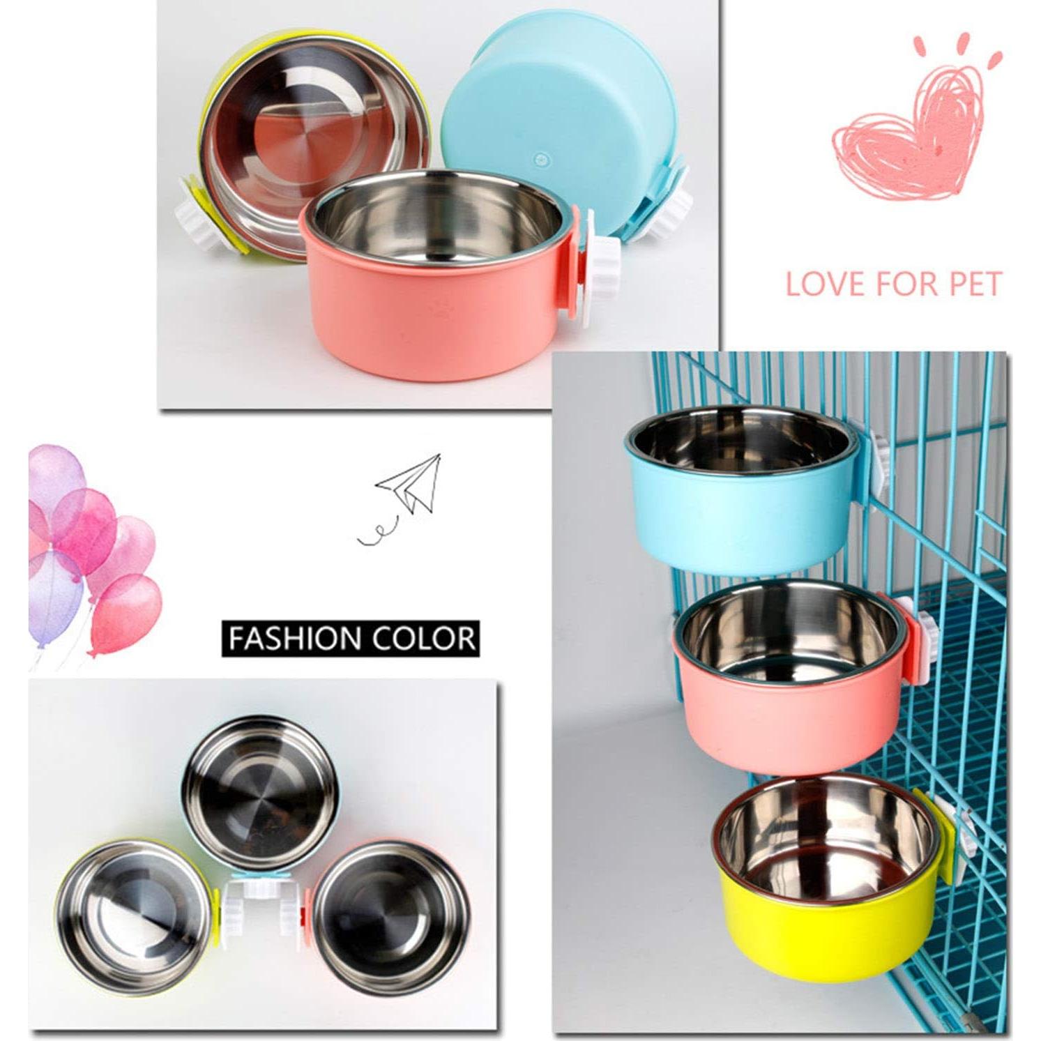 Cuenco Colgante para Perro Grande Guardians Acero Inoxidable Azul