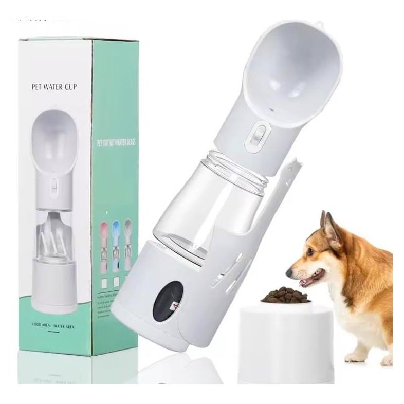 Botella de Agua 4-en-1 Seal Nest para Perros y Gatos - Portátil