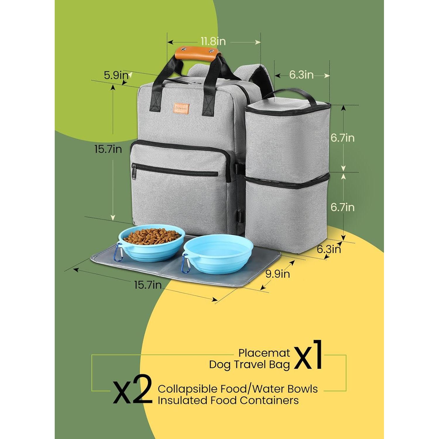 Bolsa de Viaje para Perros DELOMO 25L Aprobada por Aerolíneas