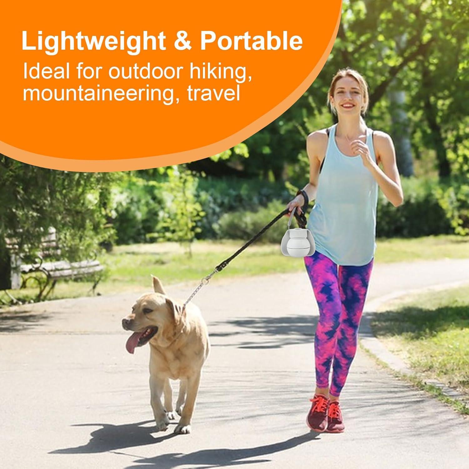 Botella de Agua Plegable para Perros Velupet 550ml Gris