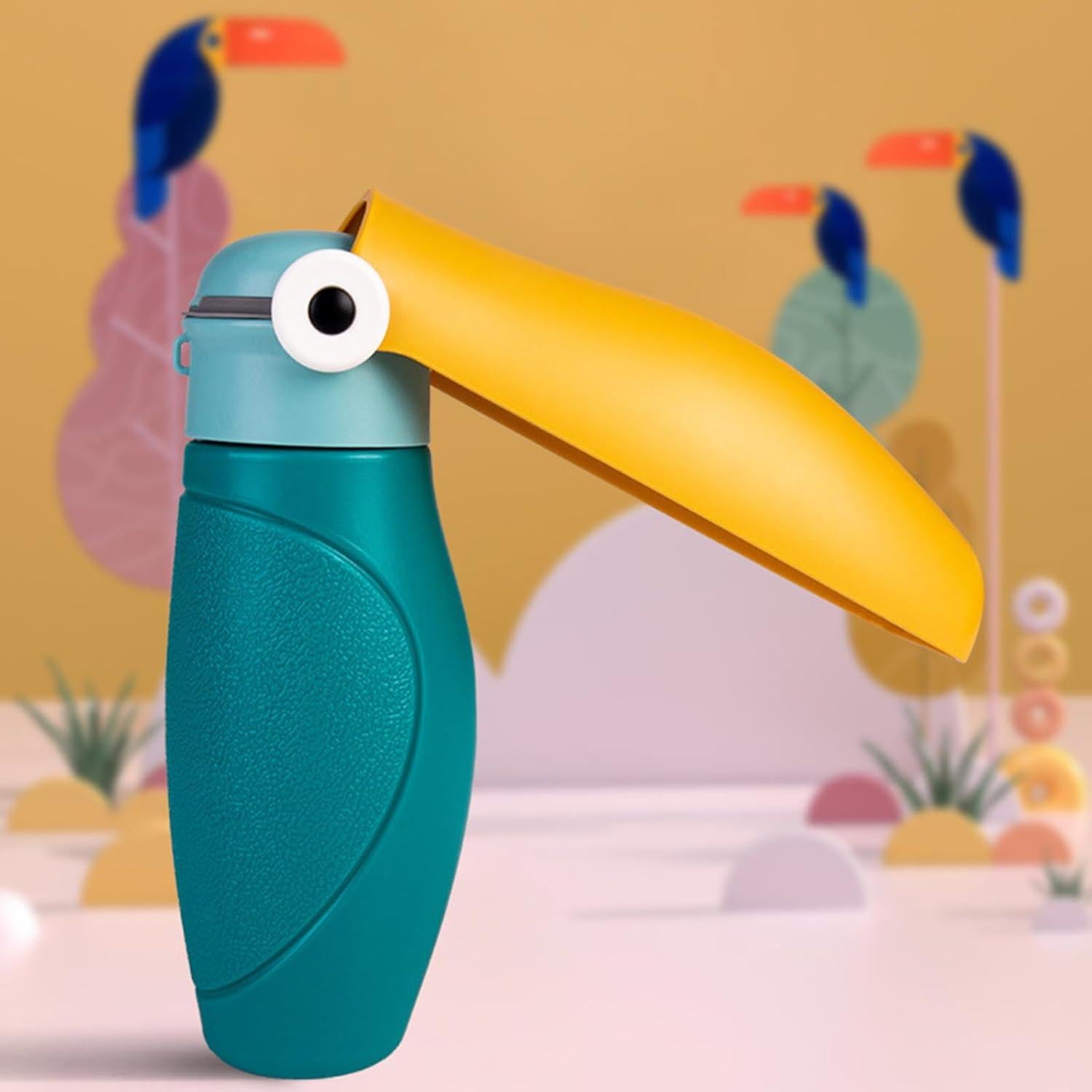 Botella de Agua Plegable para Perros Dustnix 250 ml Azul