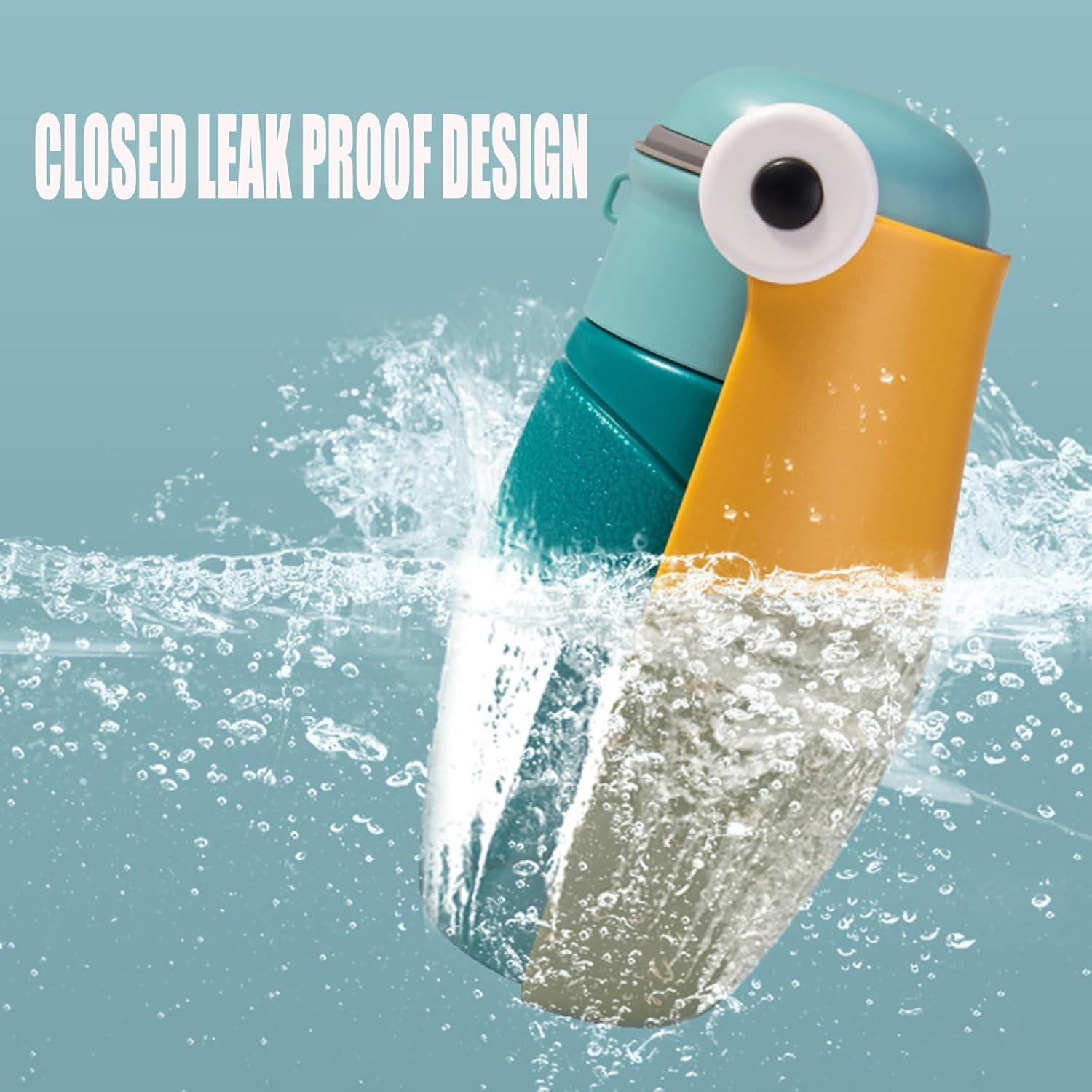 Botella de Agua Plegable para Perros Dustnix 250 ml Azul