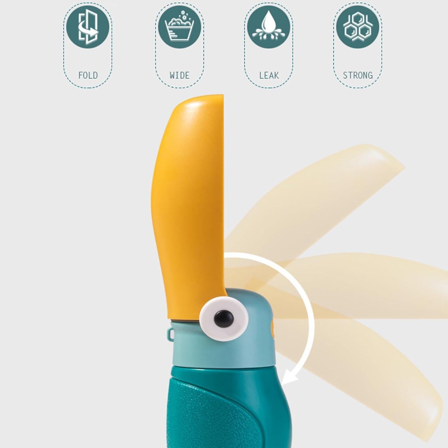 Botella de Agua Plegable para Perros Dustnix 250 ml Azul