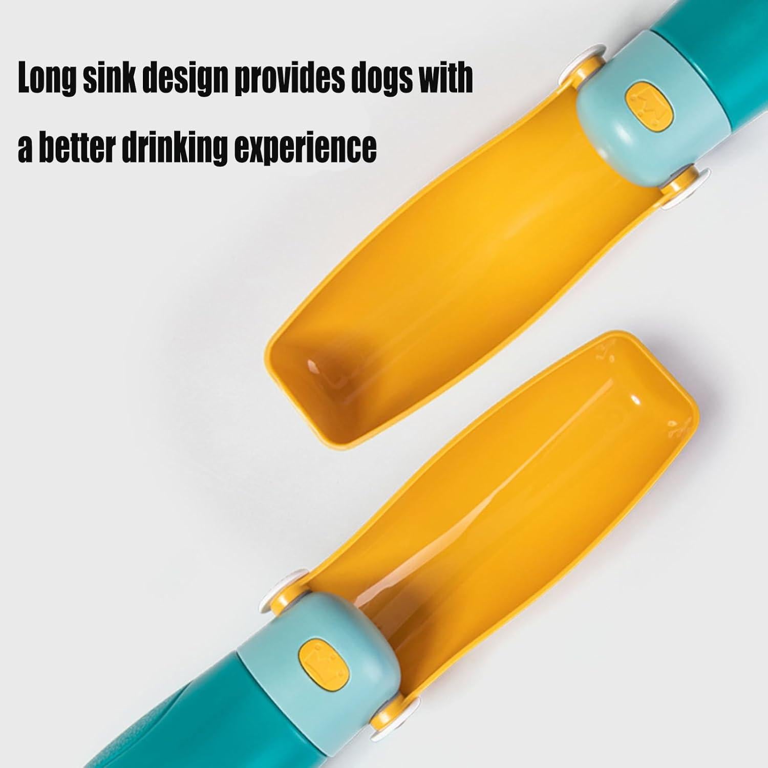 Botella de Agua Plegable para Perros Dustnix 250 ml Azul