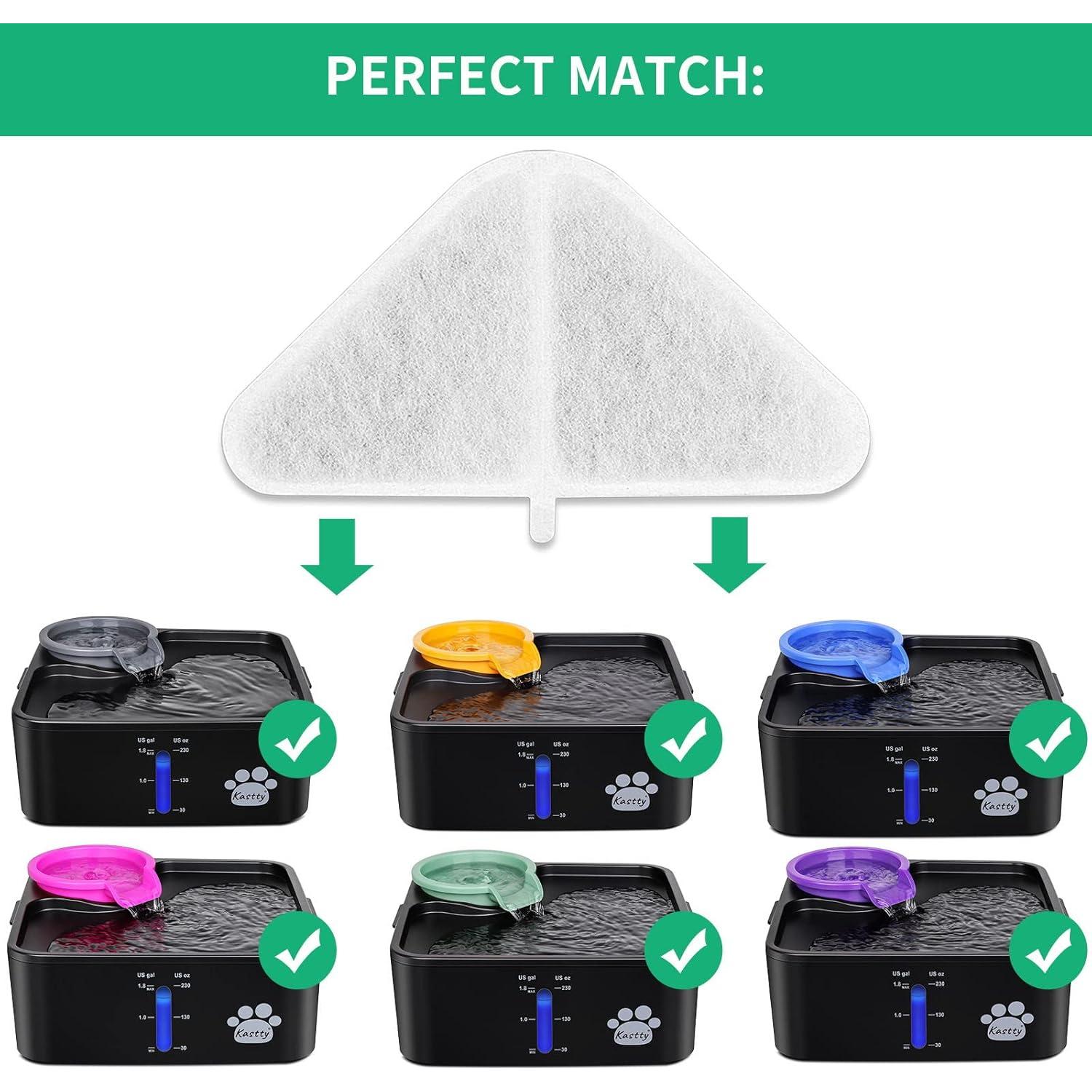 Filtros de Reemplazo Kastty para Fuente de Agua 6+6+6