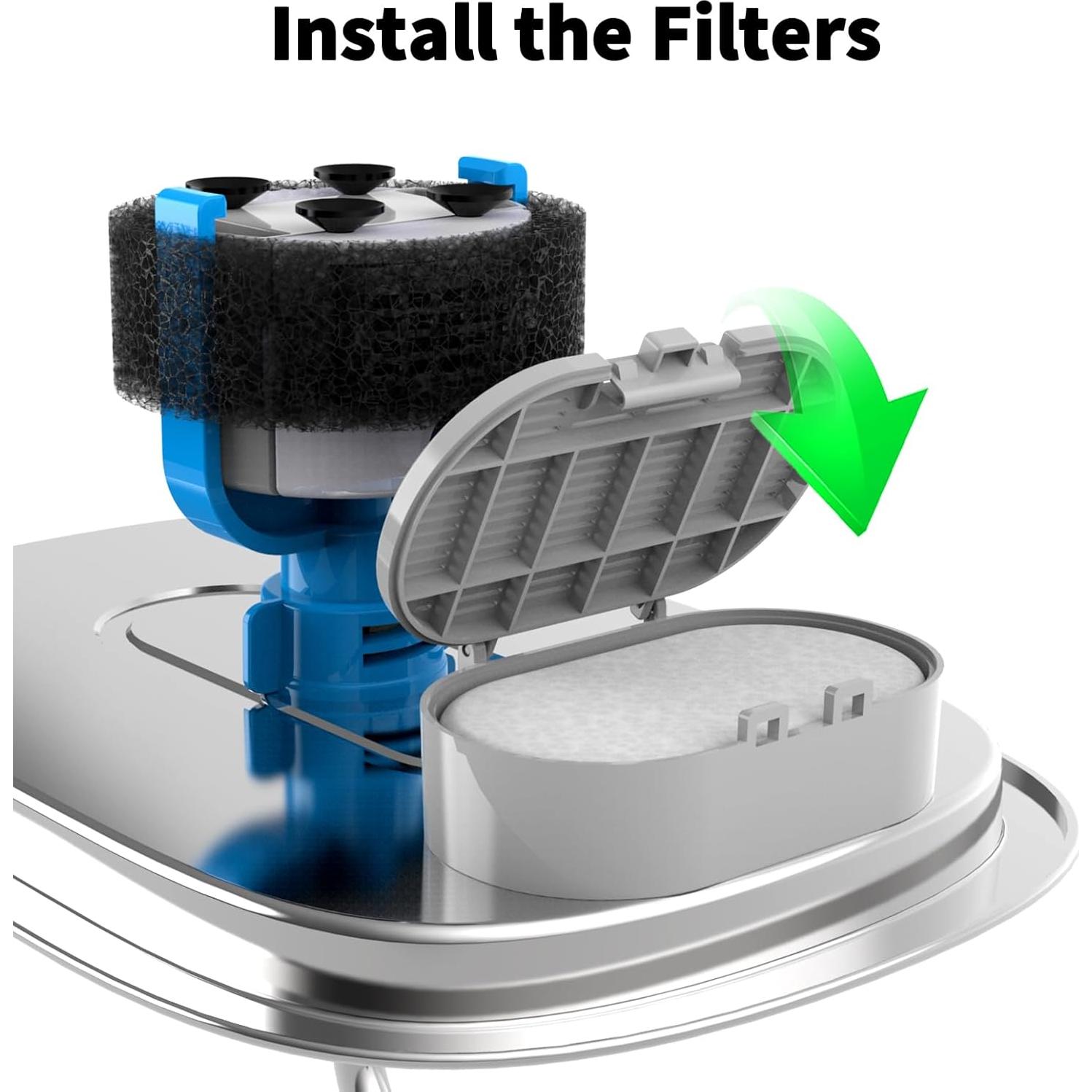 Filtro de Reemplazo para Fuente de Agua para Gatos Wonder Creature 16 Piezas