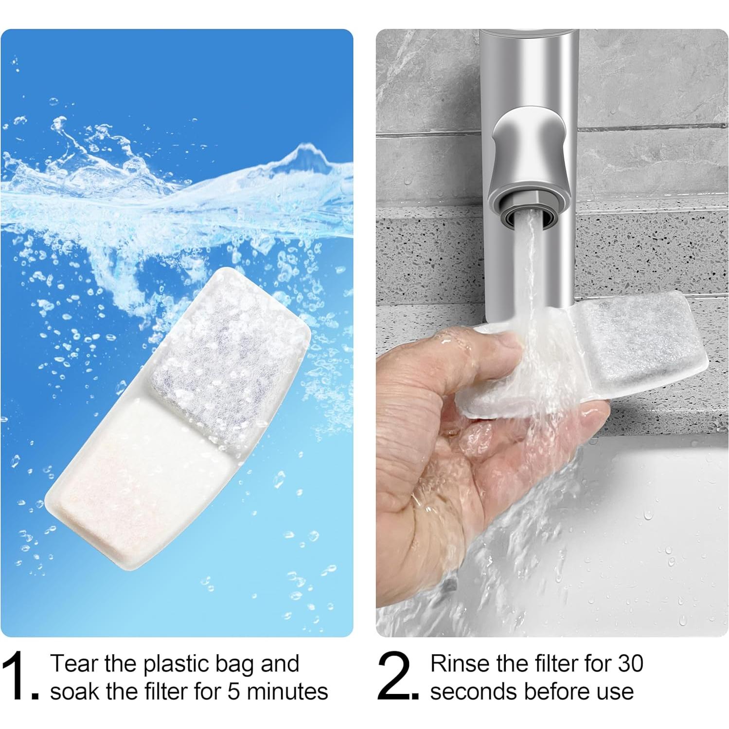 Filtros de agua para gatos Bolpetizo, paquete de 6 unidades