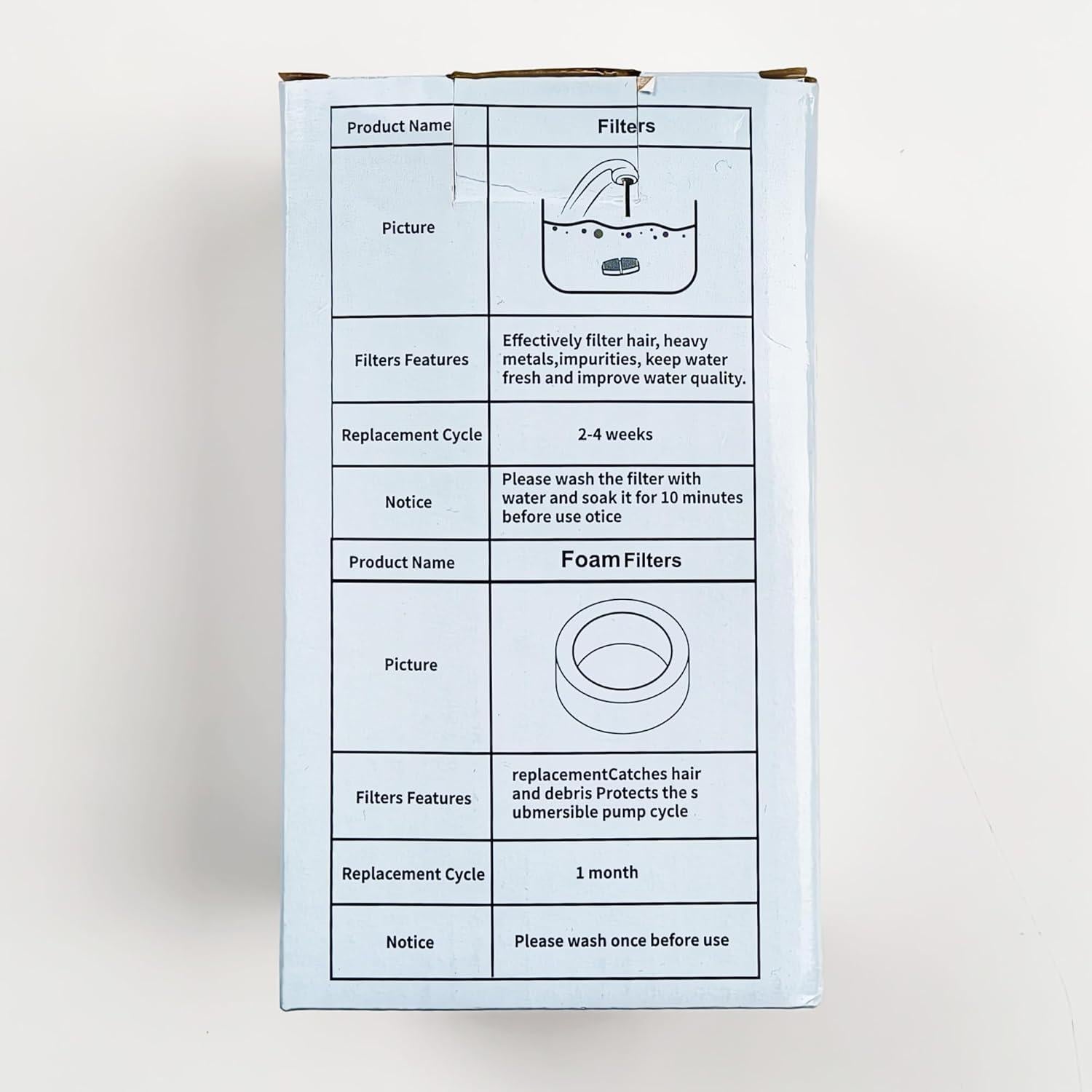 Filtros de Agua para Mascotas SOOFPET - 16 Piezas de Reemplazo