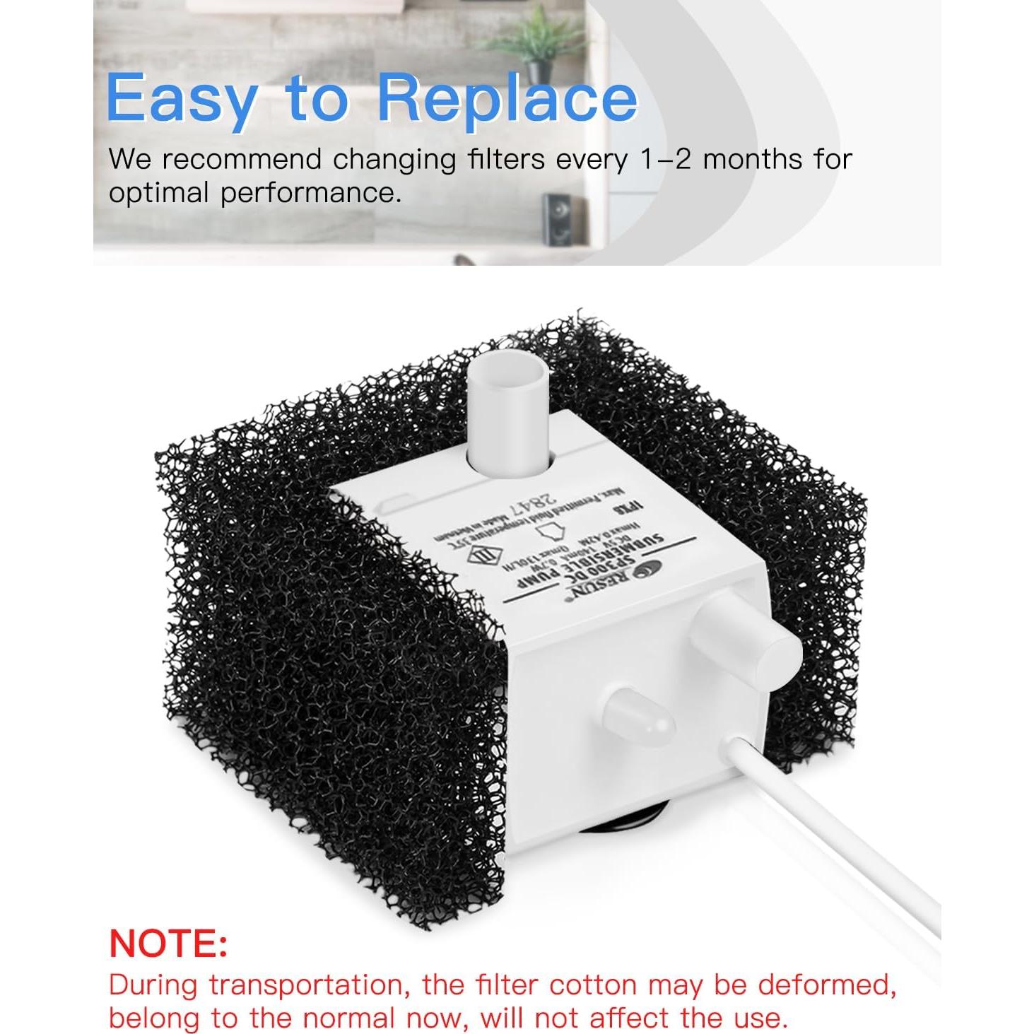 Filtros de Espuma para Fuente de Agua PetSafe Viva - Paquete de 10